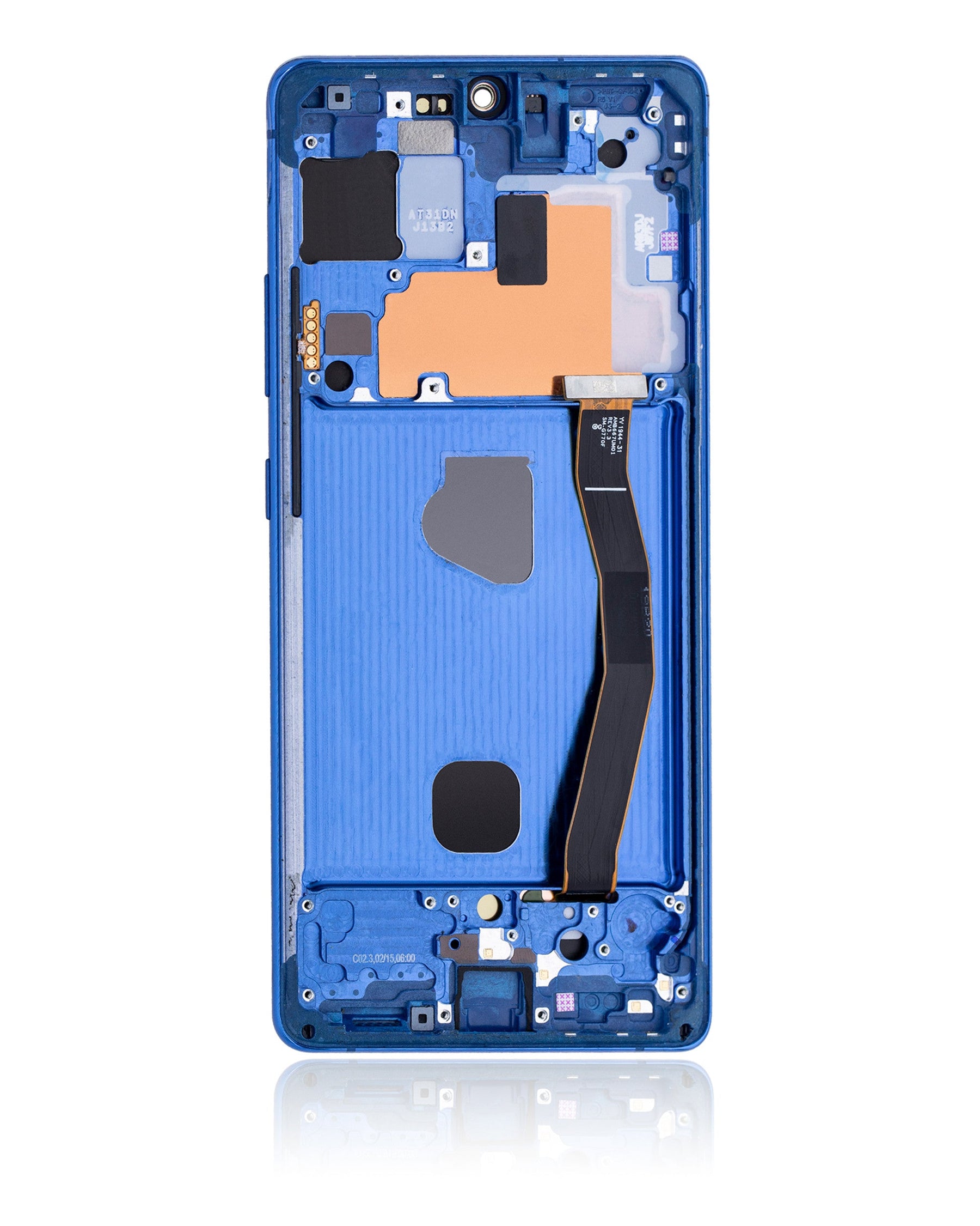 OLED Assembly With Frame Compatible For Samsung Galaxy S10 Lite Replacement (Service Pack) (Prism Blue)
