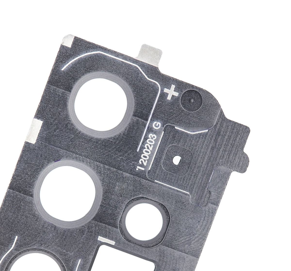 Replacement Back Camera Lens With Cover Bezel Ring Compatible For Samsung Galaxy S20 Plus (Cosmic Gray)