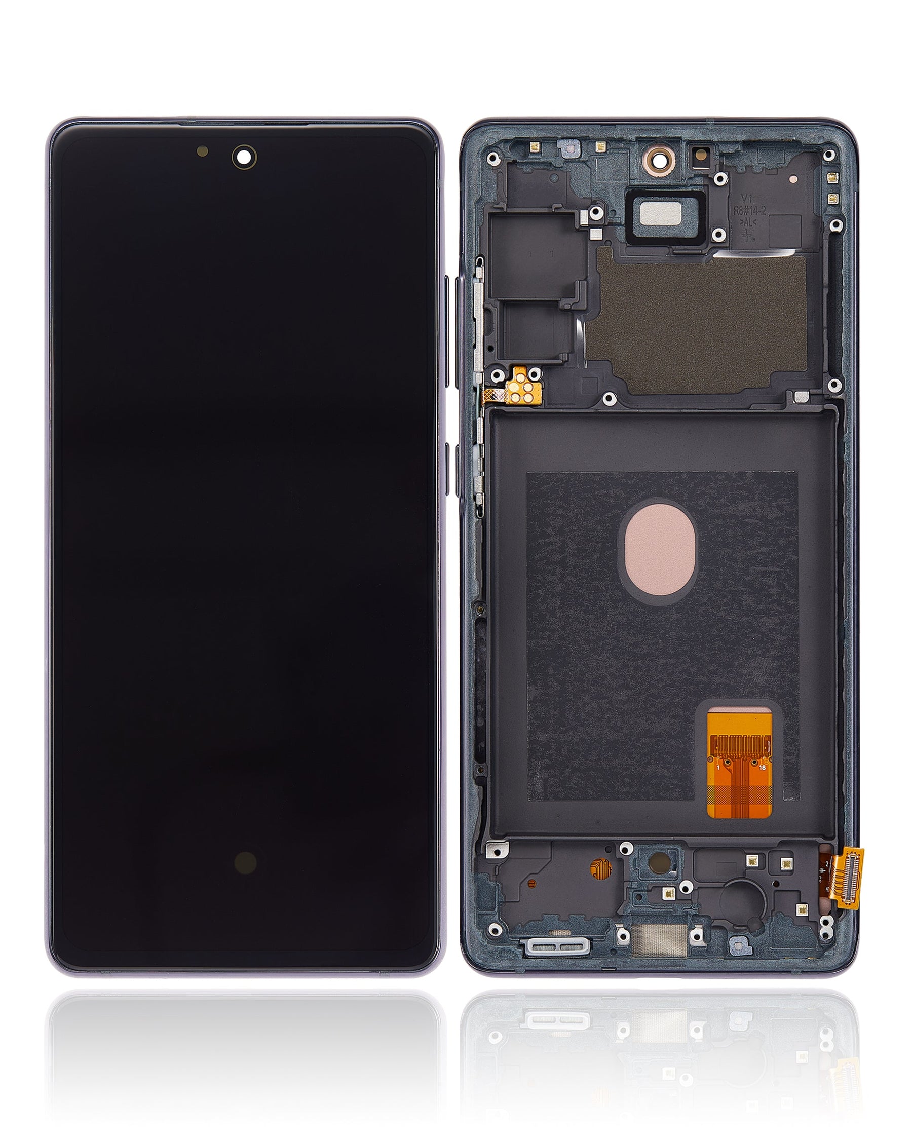 OLED Assembly With Frame Compatible For Samsung Galaxy S20 FE 4G / 5G Replacement (Vemake) (Cloud Navy)