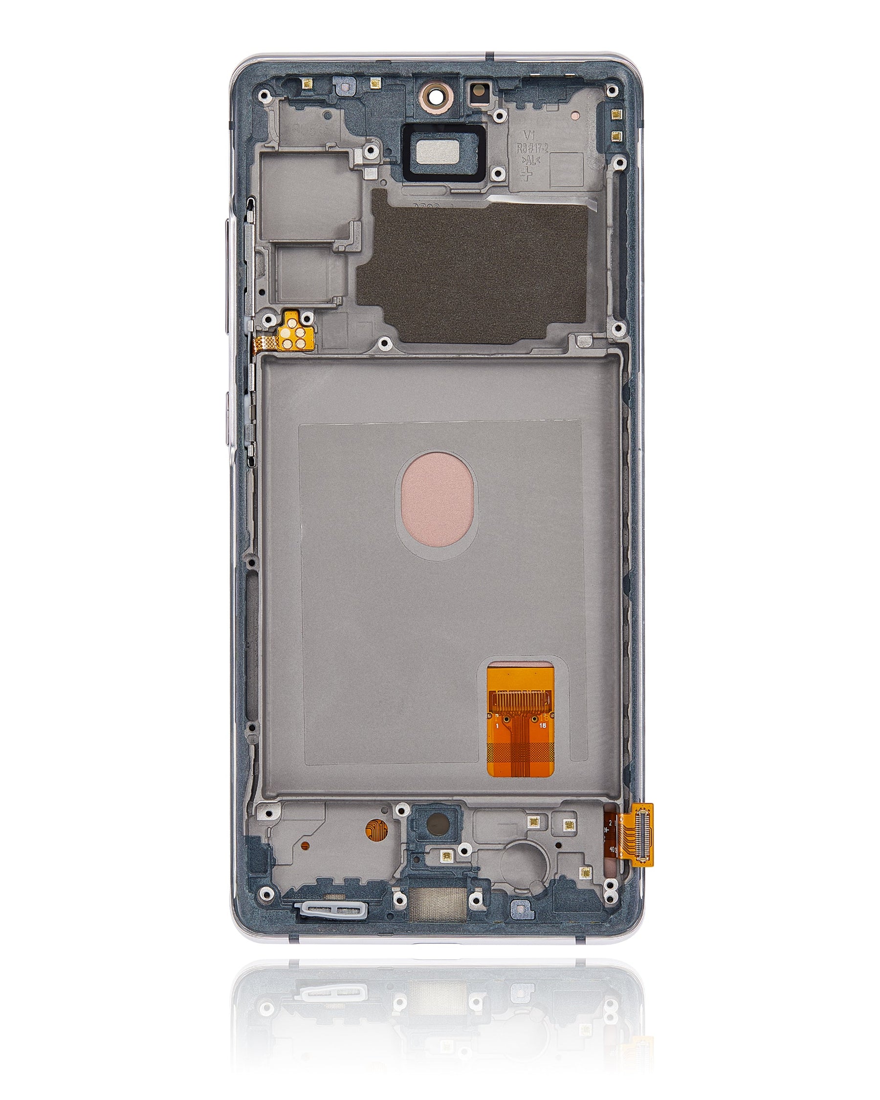 OLED Assembly With Frame Compatible For Samsung Galaxy S20 FE 4G / 5G Replacement (Vemake) (Cloud White)