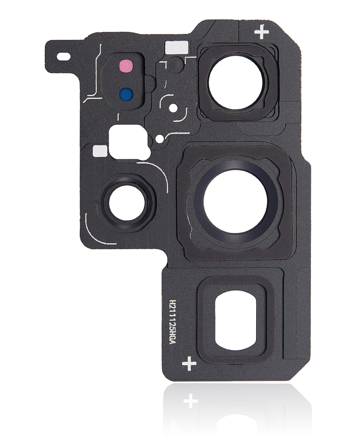 Back Camera Lens With Bezel Ring Compatible For Samsung Galaxy S22 Ultra Replacement (Phantom Black)