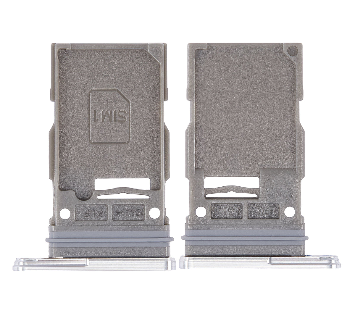 Single Sim Card Tray Compatible For Samsung Galaxy S22 Ultra 5G Replacement (White)