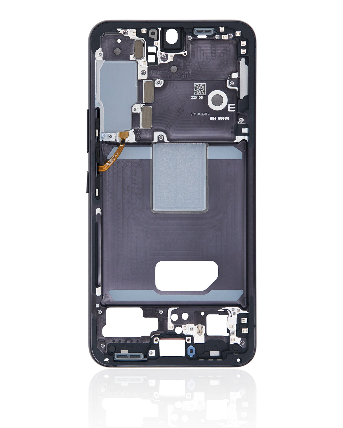 Mid-Frame Housing Compatible For Samsung Galaxy S22 5G Replacement(International Version) (Phantom Black)