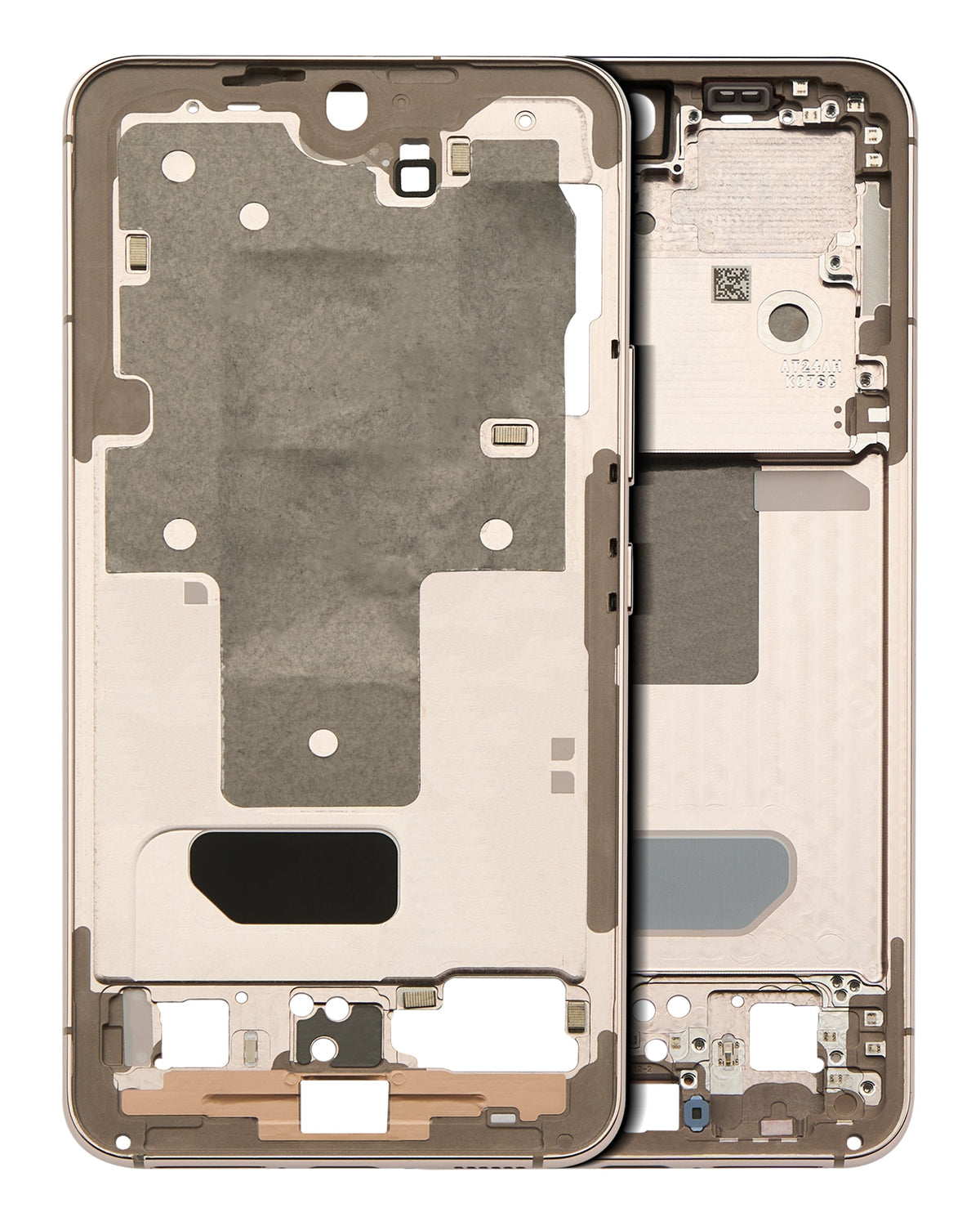 Mid-Frame Housing Compatible For Samsung Galaxy S22 5G Replacement by Macfactory.Store (International Version) (Pink Gold)