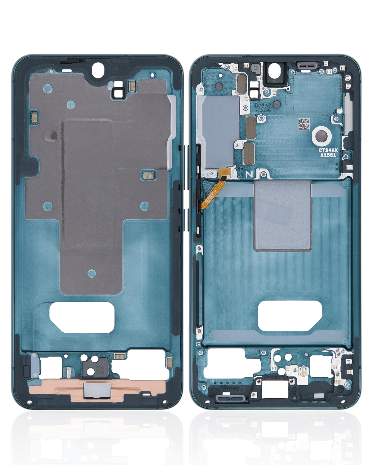 Mid-Frame Housing Compatible For Samsung Galaxy S22 5G Replacement by Macfactory.Store (US & International Version) (Green)