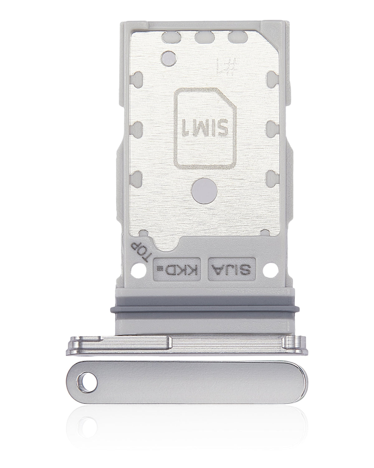 Dual Sim Card Tray  Replacement Compatible For Samsung Galaxy S22 / S22 Plus (White)