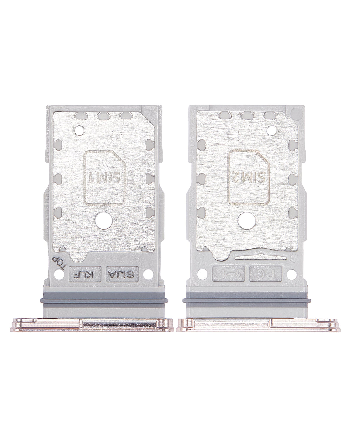 Dual Sim Card Tray Compatible For Samsung Galaxy S22 / S22 Plus Replacement (Pink Gold)