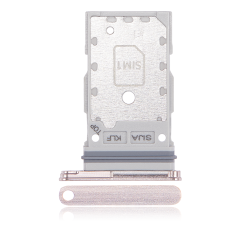 Dual Sim Card Tray Compatible For Samsung Galaxy S22 / S22 Plus (Pink Gold) Replacement by MacFactory.Store