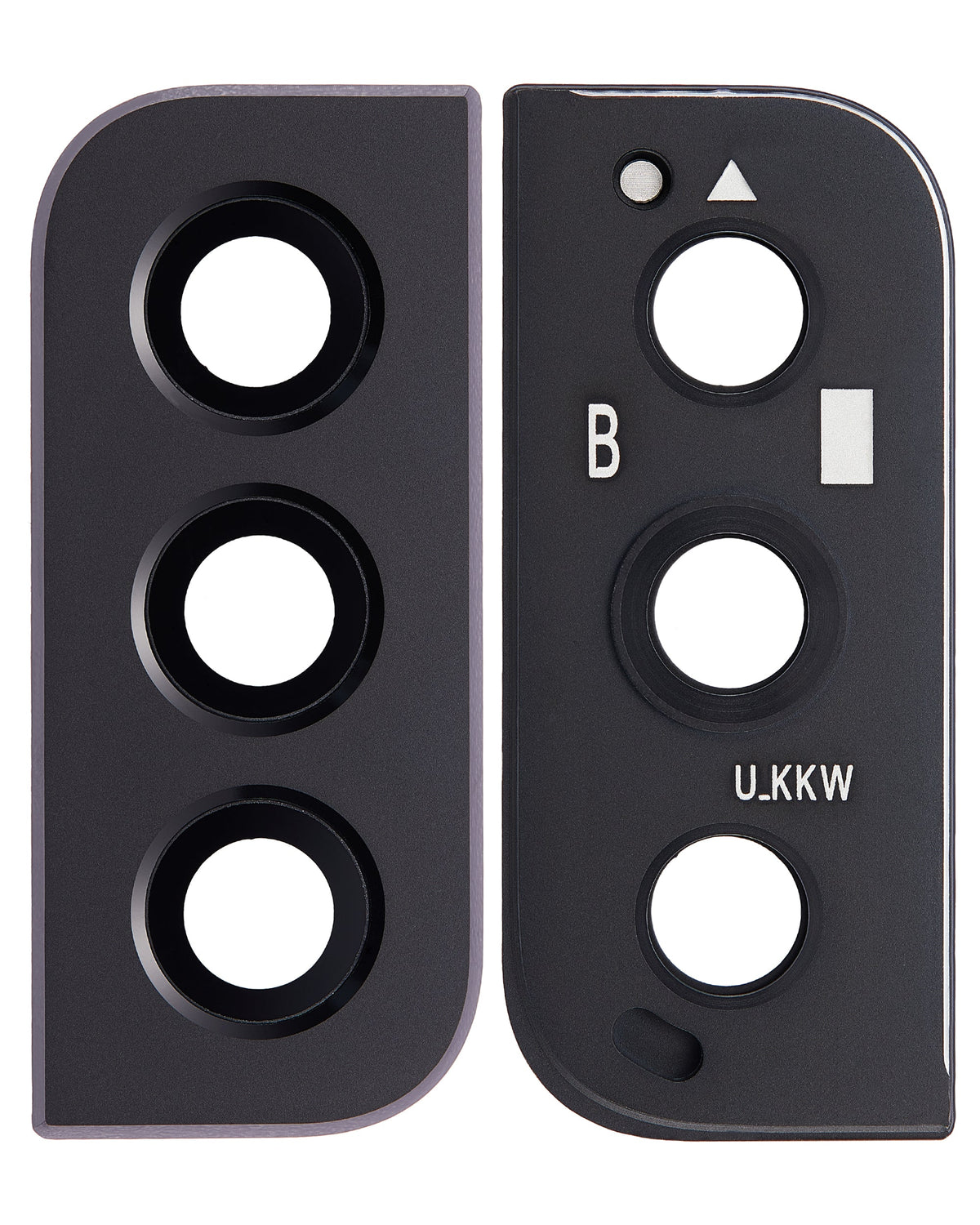 Back Camera Lens With Bezel Ring Compatible For Samsung Galaxy S22 / S22 Plus Replacement(Phantom Black)