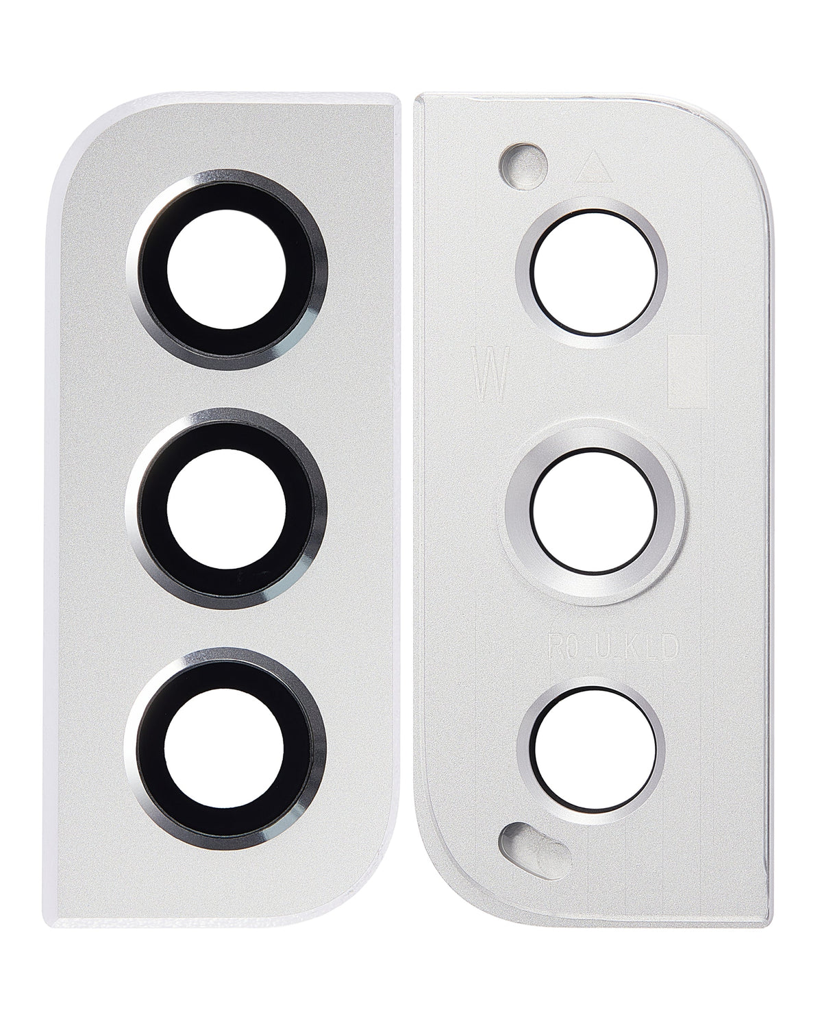 Back Camera Lens With Bezel Ring Compatible For Samsung Galaxy S22 / S22 Plus Replacement (White)