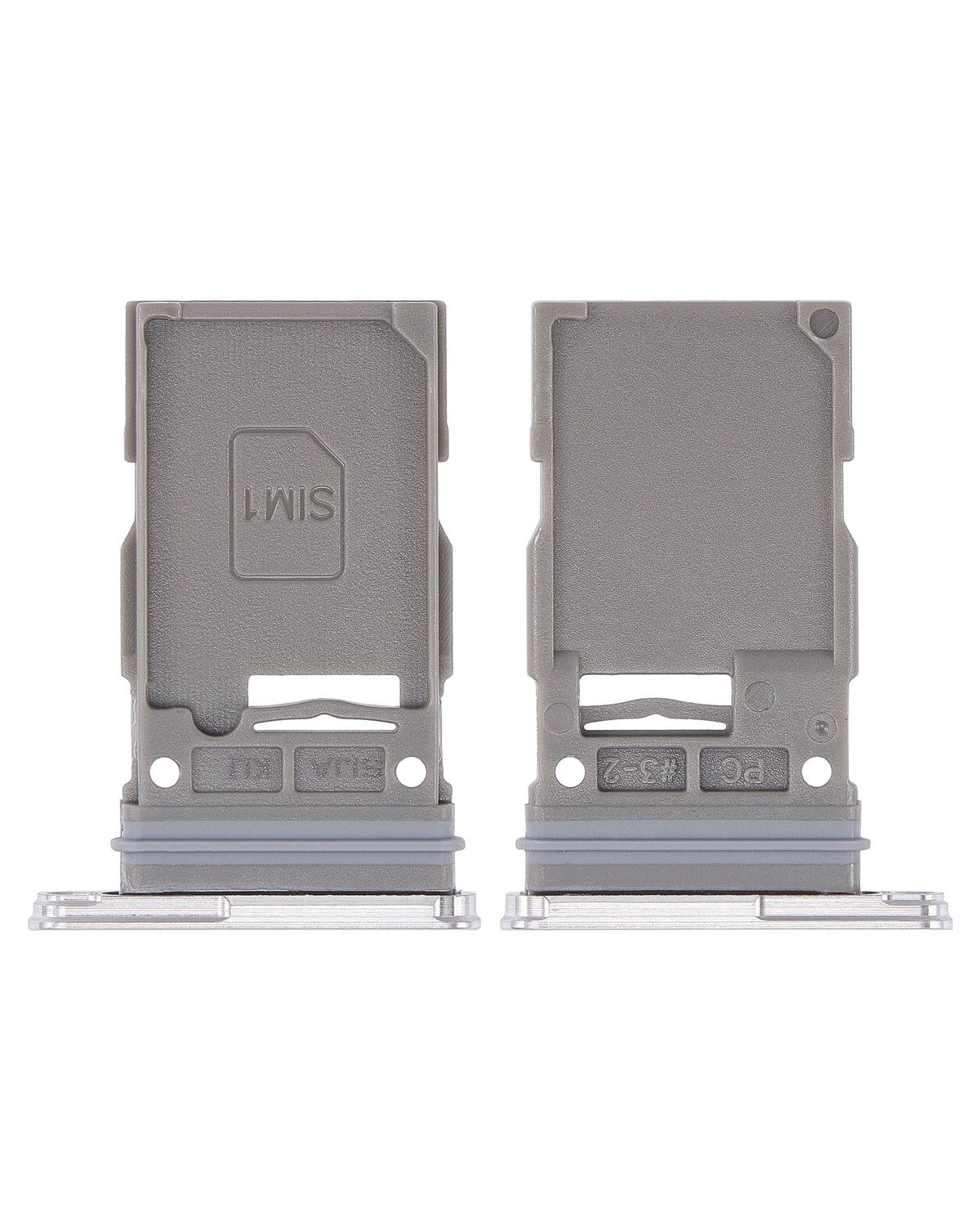 Single Sim Card Tray Compatible For Samsung Galaxy S22 5G / S22 Plus 5G Replacement (White)