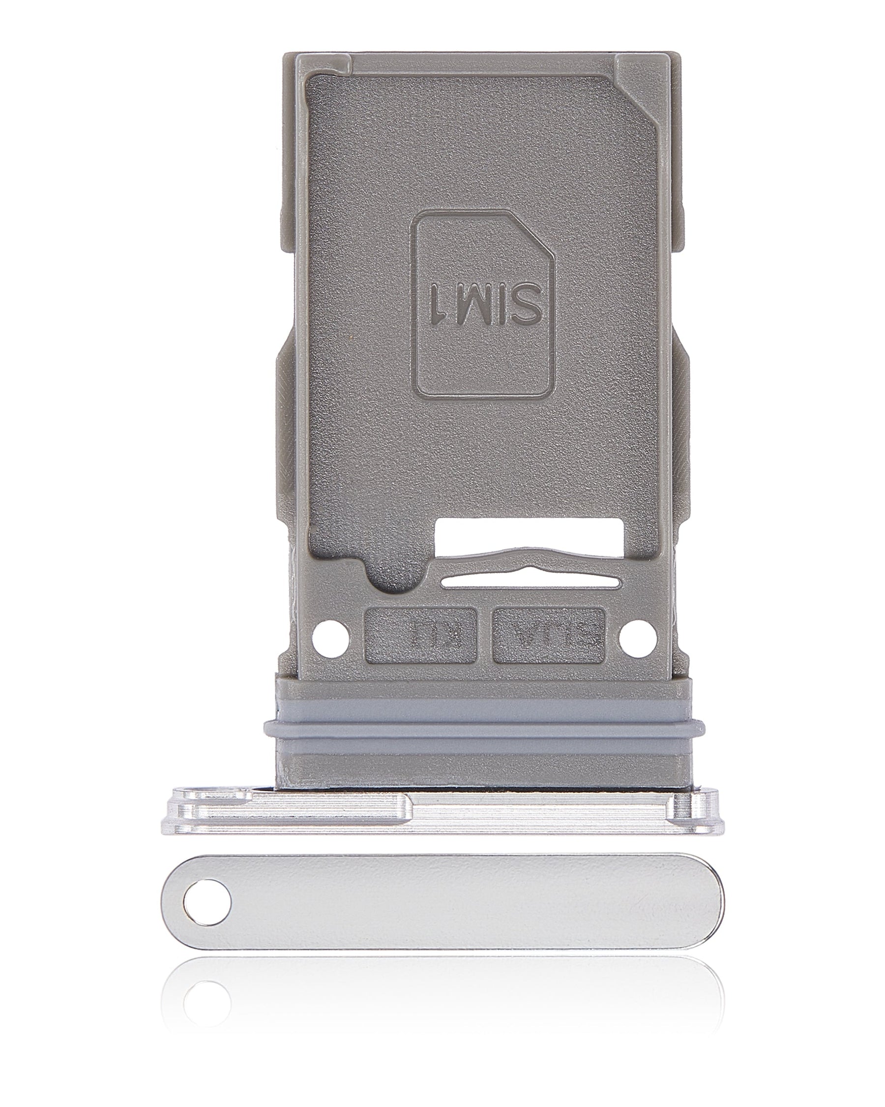 Replacement Single Sim Card Tray Compatible For Samsung Galaxy S22 5G / S22 Plus 5G (White)