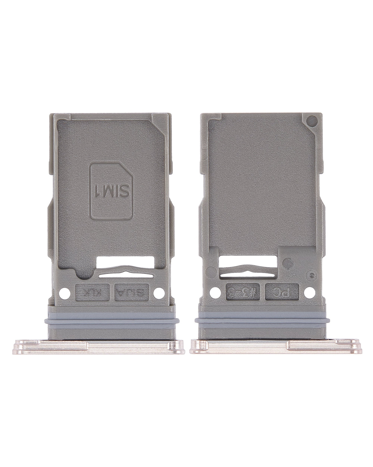 Single Sim Card Tray Compatible For Samsung Galaxy S22 5G / S22 Plus 5G Replacement by Macfactory.Store (Pink Gold)