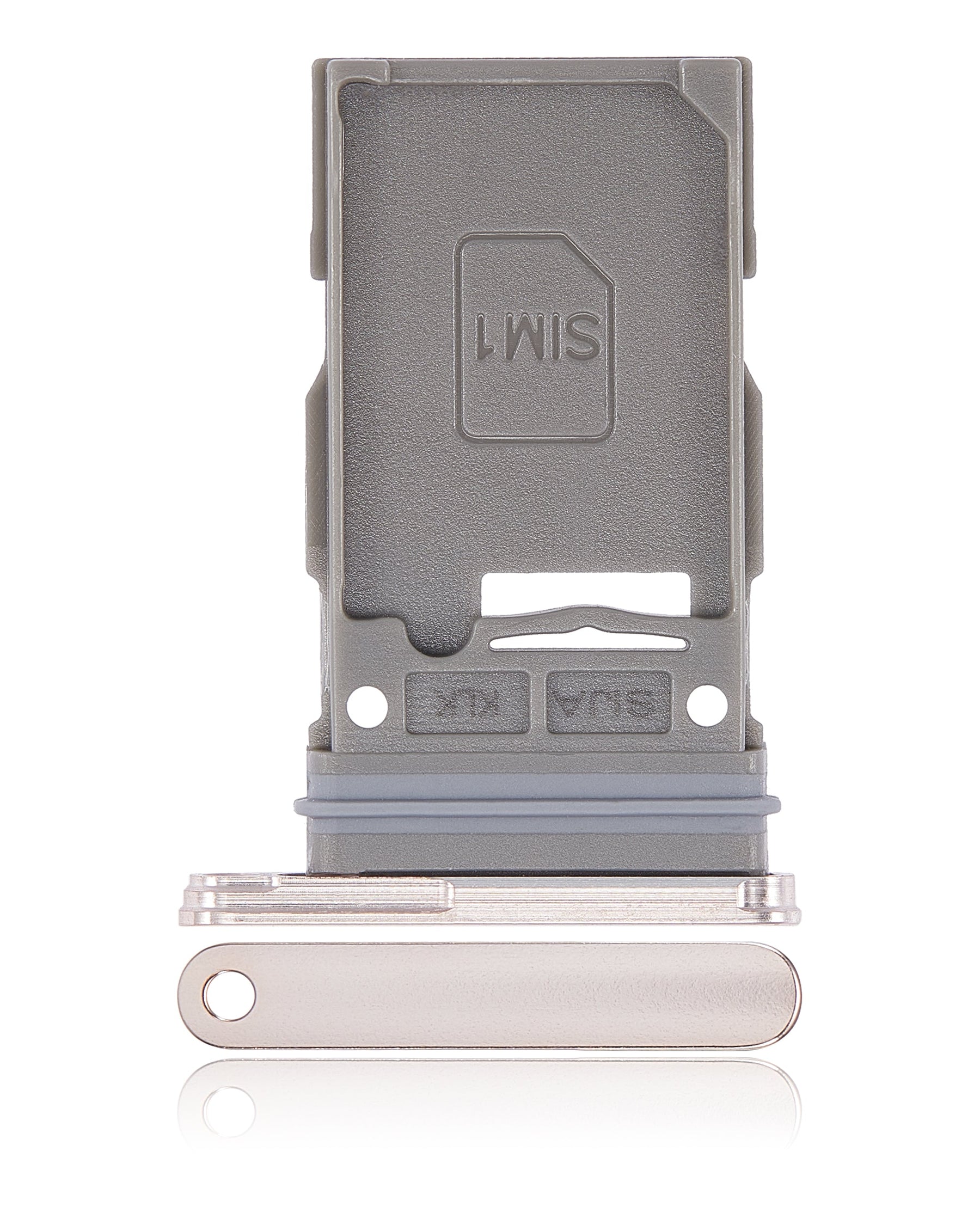 Single Sim Card Tray Compatible For Samsung Galaxy S22 5G / S22 Plus 5G Replacement by Macfactory.Store (Pink Gold)