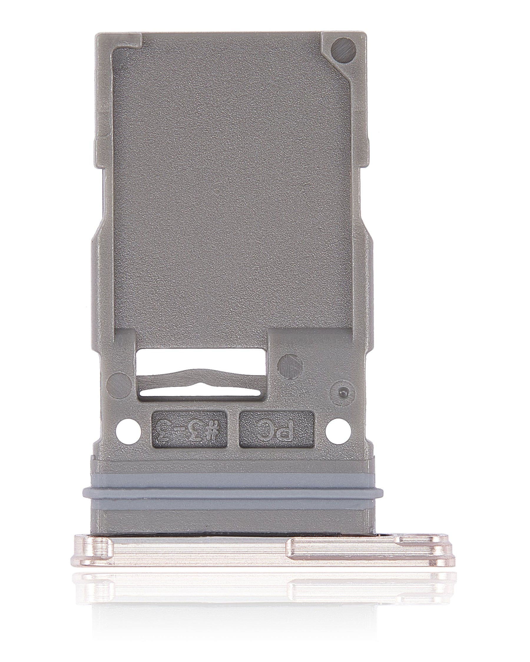 Single Sim Card Tray Compatible For Samsung Galaxy S22 5G / S22 Plus 5G Replacement by Macfactory.Store (Pink Gold)