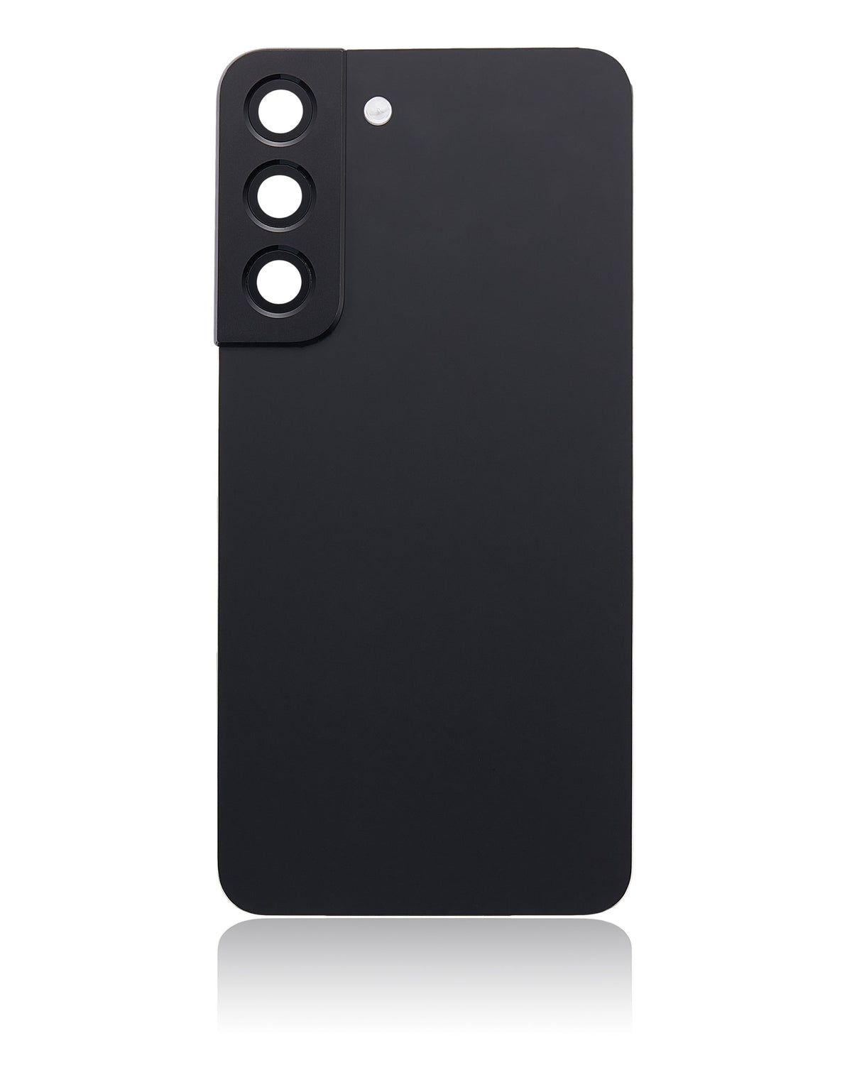 Back Cover Glass With Camera Lens Compatible For Samsung Galaxy S22 5G Replacement (No Logo) (Vemake) (Phantom Black)