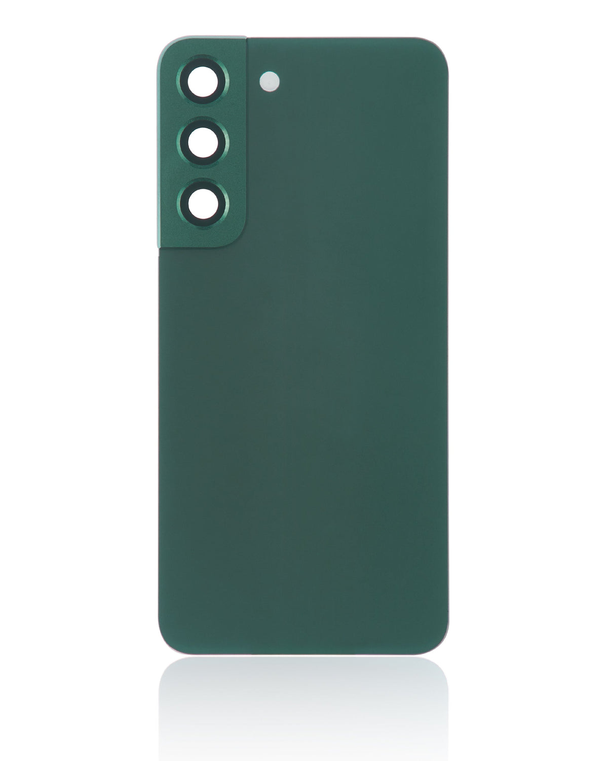 Back Cover Glass With Camera Lens Compatible For Samsung Galaxy S22 5G Replacement (No Logo) (Vemake) (Green)