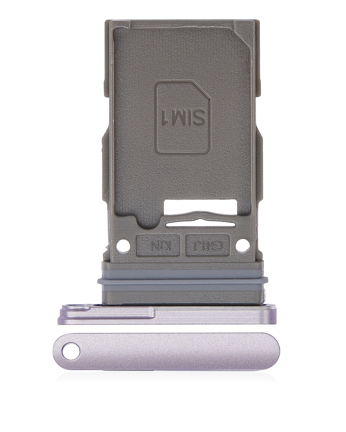 Single Sim Card Tray Compatible For Samsung Galaxy S21 FE 5G Replacement (Lavender)