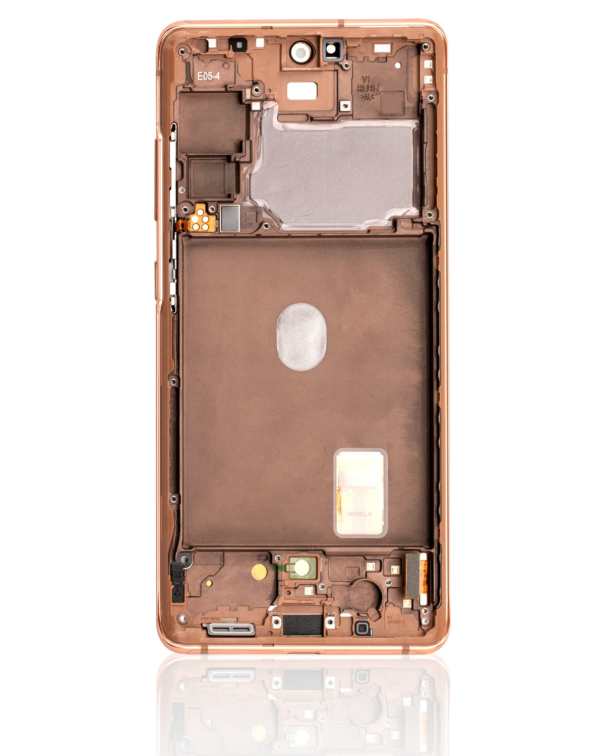 Replacement OLED Assembly With Frame Compatible For Samsung Galaxy S20 FE 4G / 5G (Refurbished) (Cloud Orange)