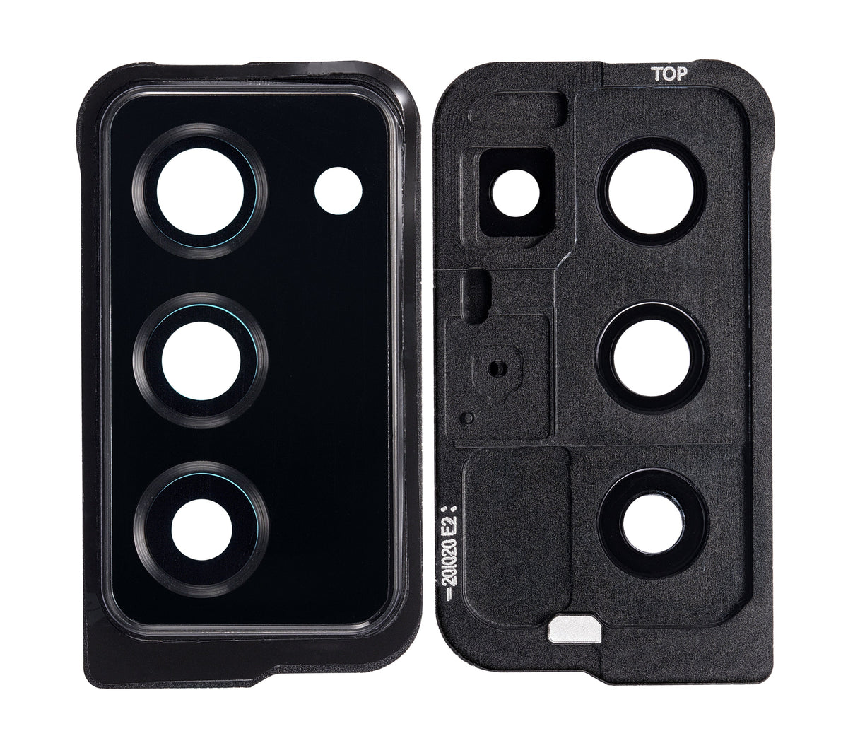 Back Camera Lens With Cover Bezel Ring Compatible For Samsung Galaxy Z Fold 2 5G Replacement (F916) (Mystic Black)