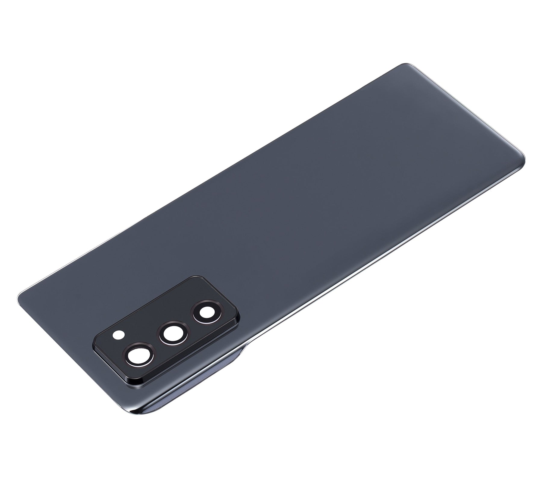 Back Cover Glass With Camera Lens Compatible For Samsung Galaxy Z Fold 2 5G Replacement (Premium) (Mystic Black)