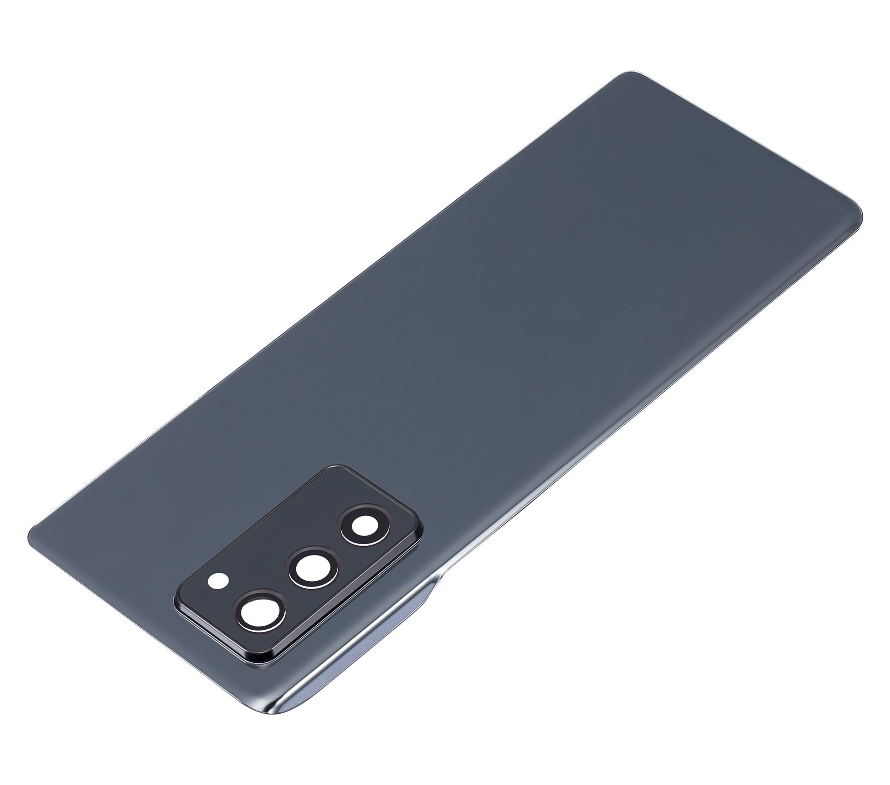 Replacement Back Cover Glass With Camera Lens Compatible For Samsung Galaxy Z Fold 2 5G (Vemake) (Mystic Black)