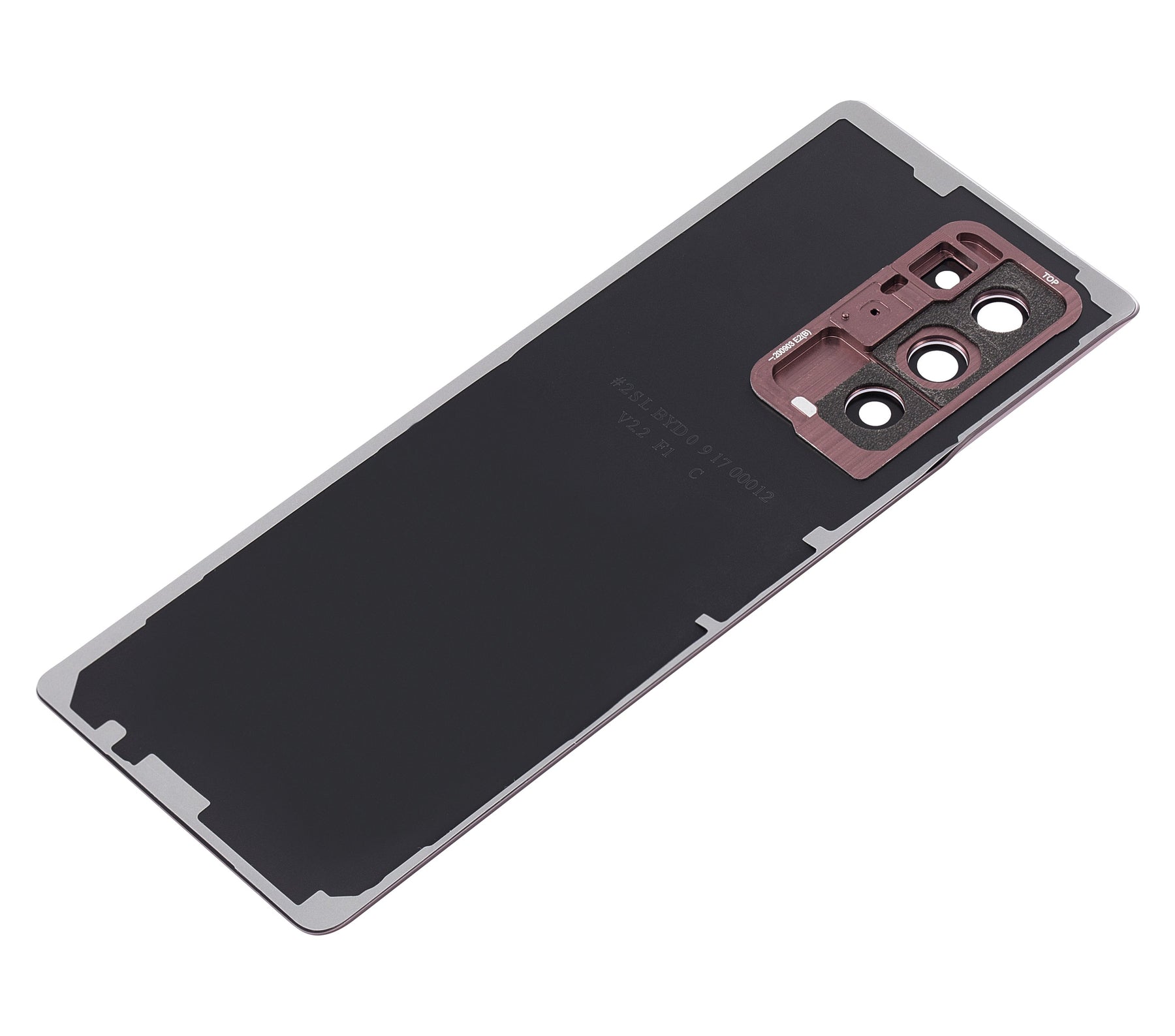 Back Cover Glass With Camera Lens Replacement Compatible For Samsung Galaxy Z Fold 2 5G (Vemake) (Mystic Bronze)