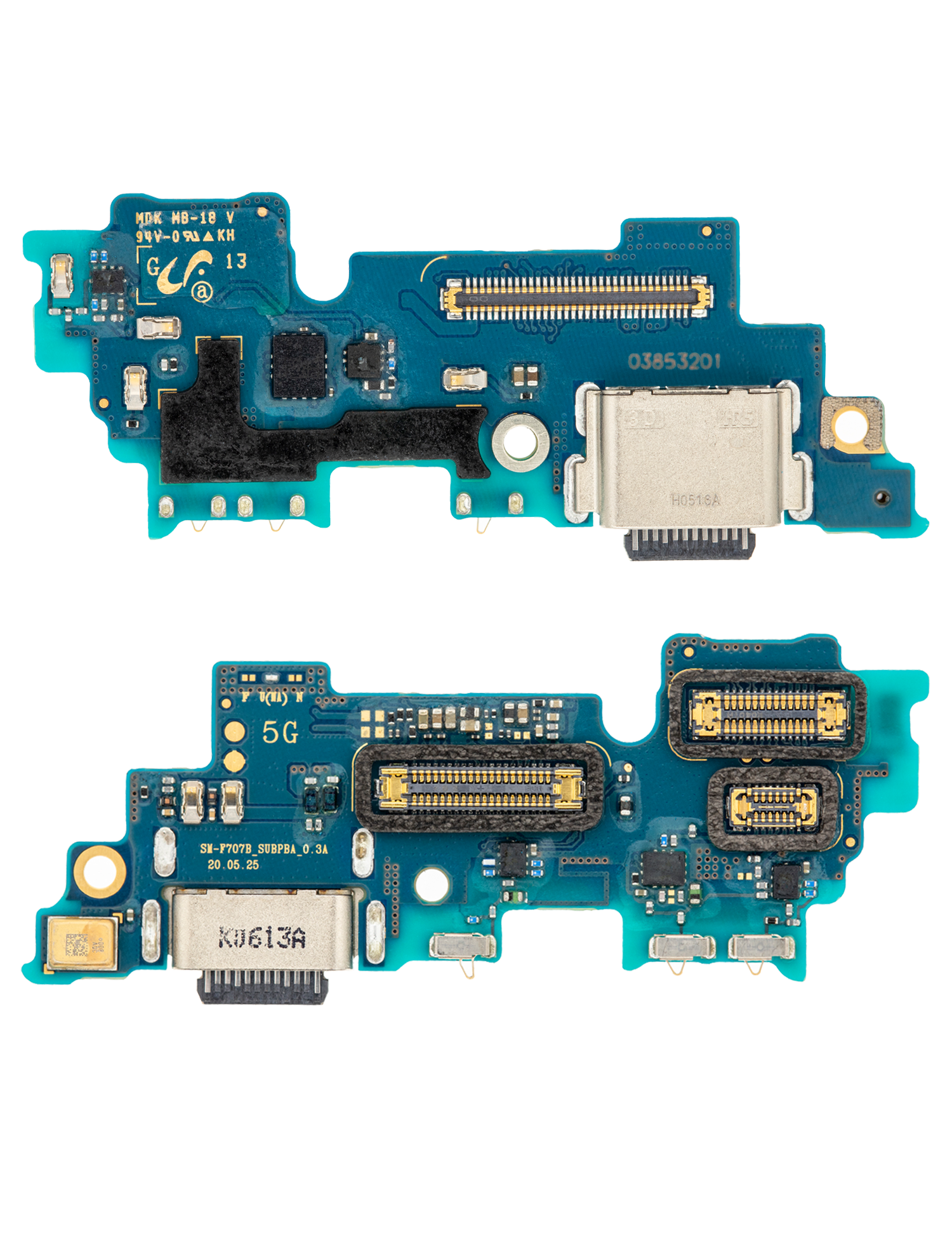Replacement Charging Board With Microphone Compatible For Samsung Galaxy Z Flip 5G (F707U) (US Version) (Premium)