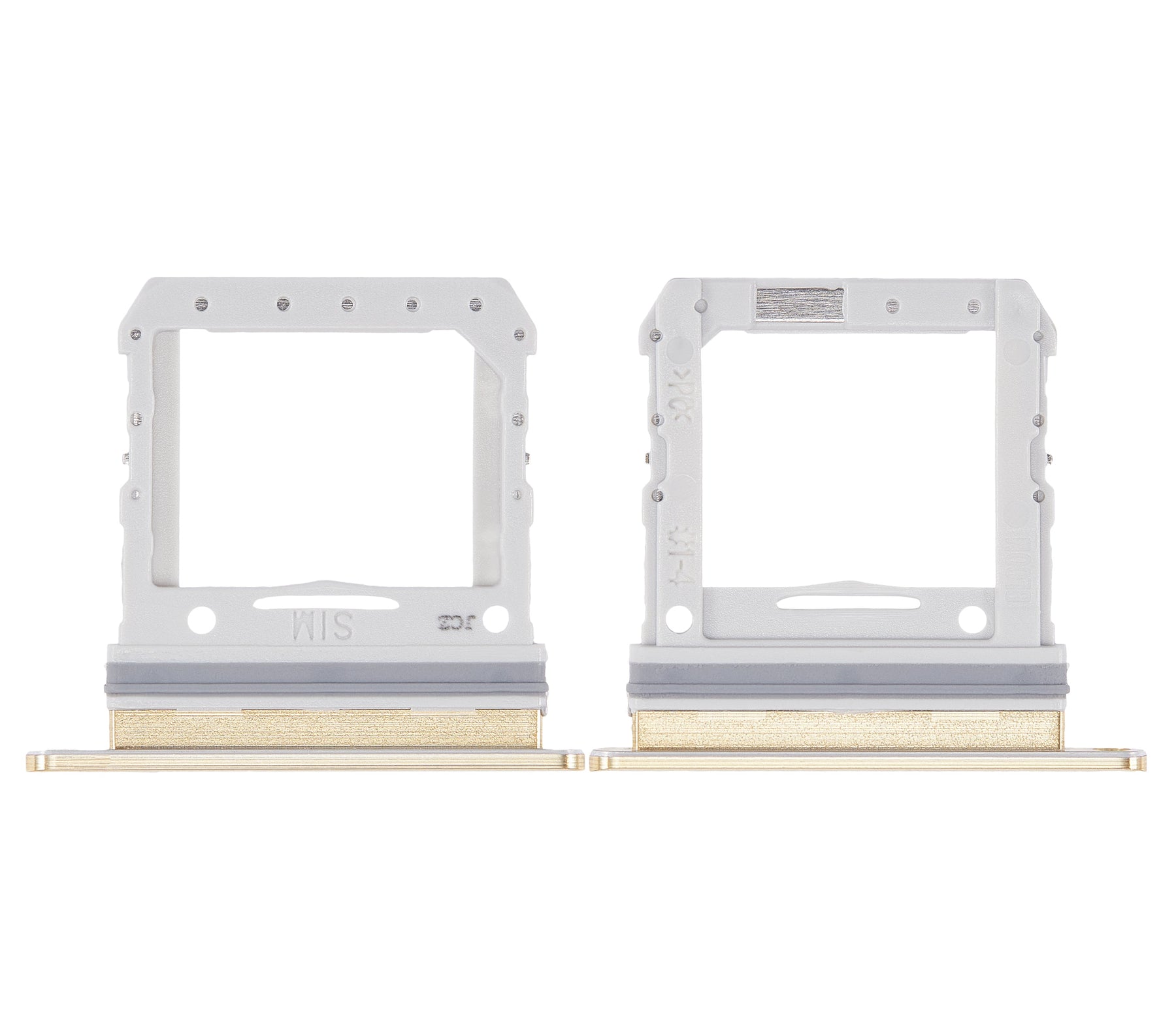 Single Sim Card Tray Compatible For Samsung Galaxy Z Flip 4G Replacement (F700) (Mirror Gold)