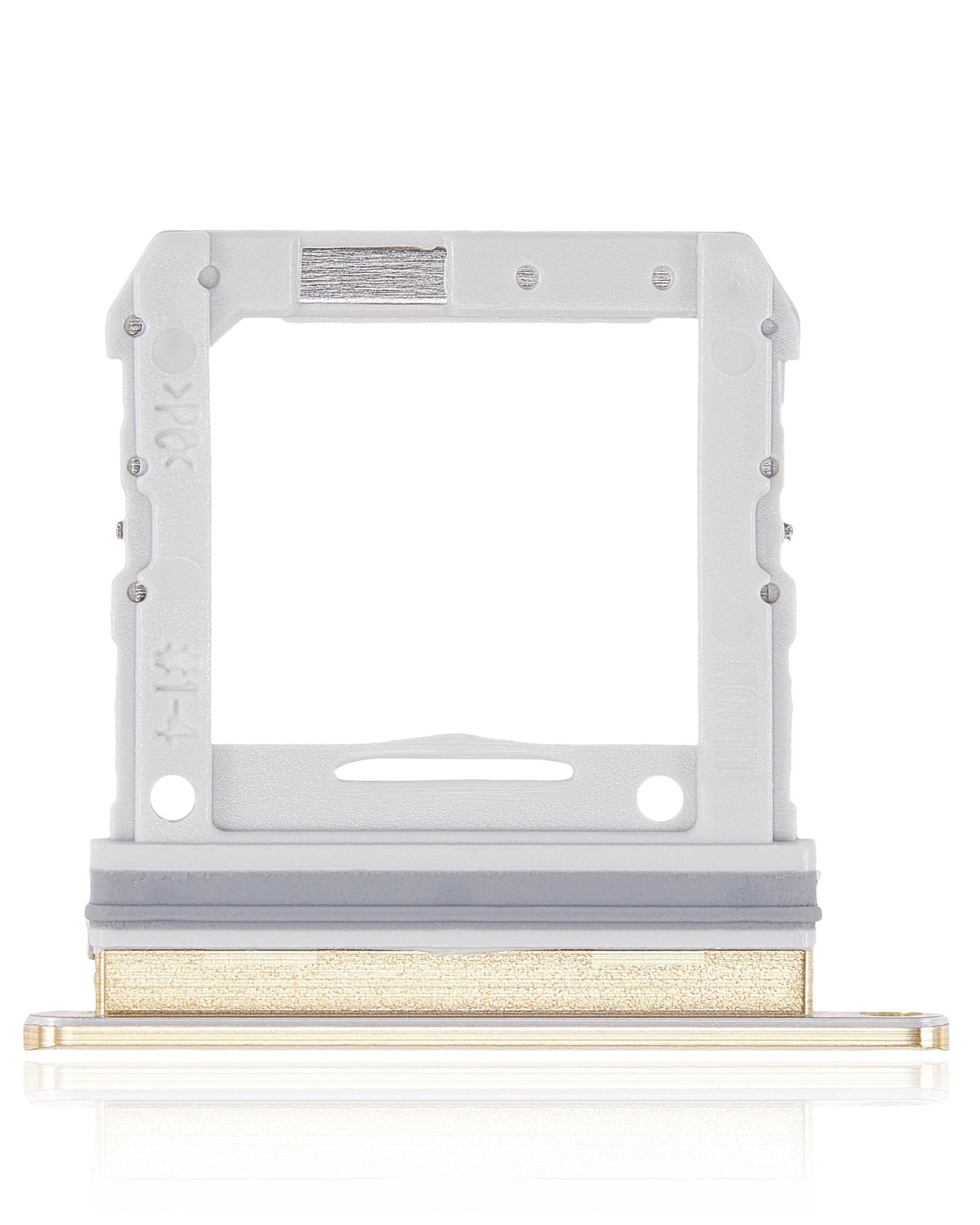 Single Sim Card Tray Compatible For Samsung Galaxy Z Flip 4G Replacement (F700) (Mirror Gold)