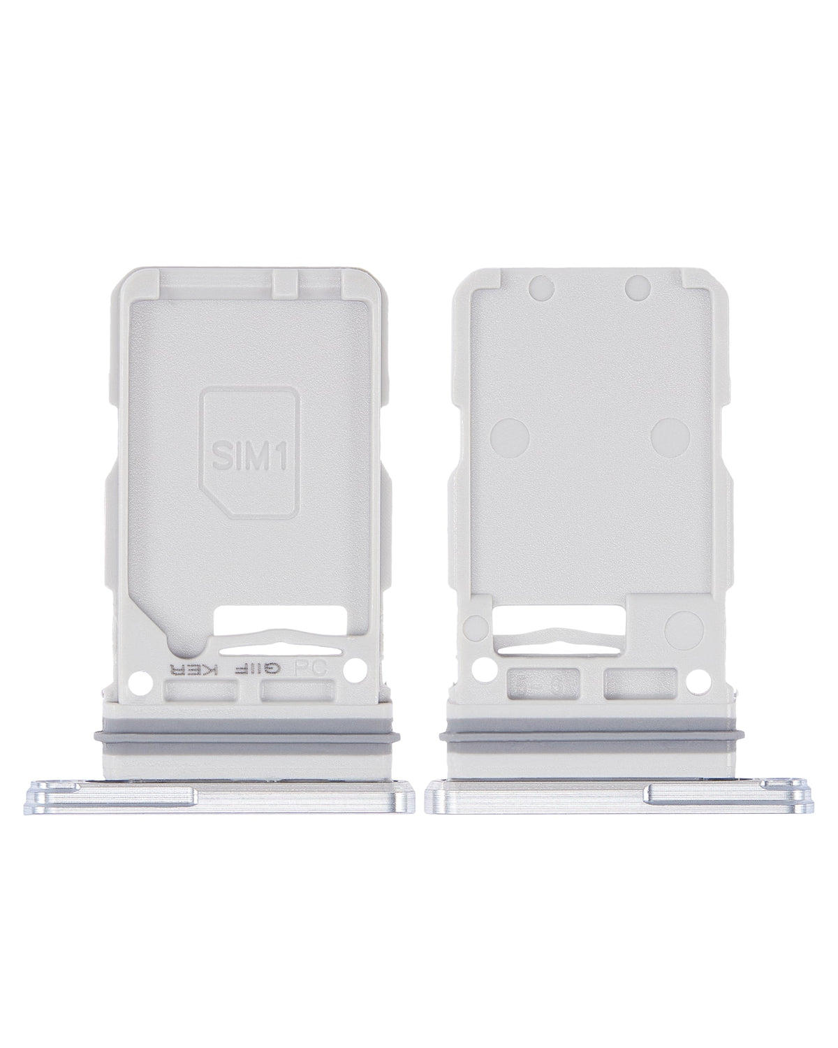 Single Sim Card Tray Compatible For Samsung Galaxy S21 Plus Replacement (Phantom Silver)