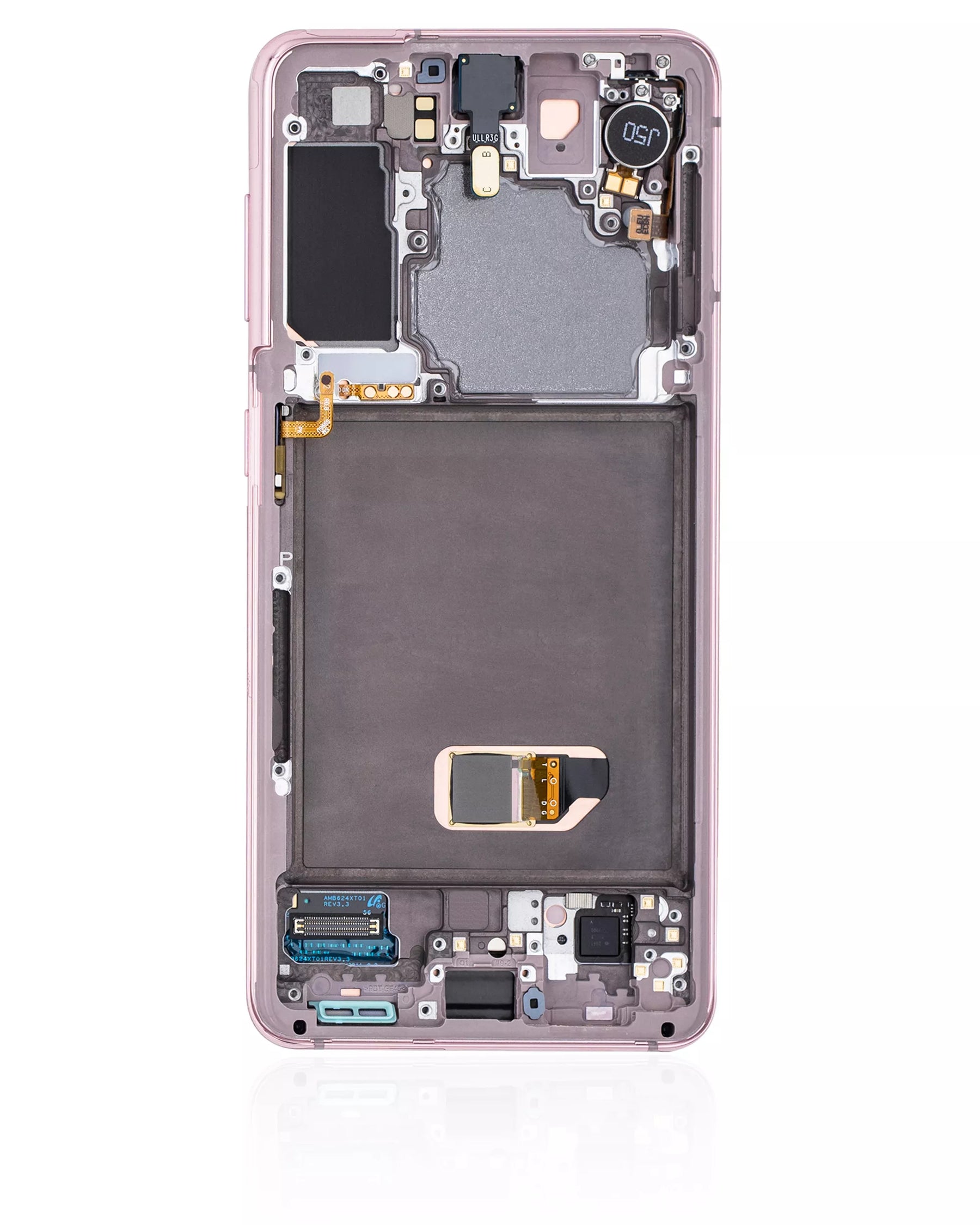 OLED Assembly With Frame Compatible For Samsung Galaxy S21 5G Replacement (Service Pack) (Phantom Violet)