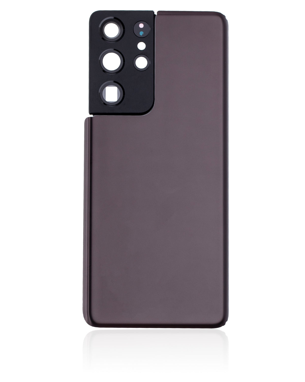 Back Cover Glass With Camera Lens Compatible For Samsung Galaxy S21 Ultra Replacement by Macfactory.Store (No Logo) (Vemake) (Phantom Brown)