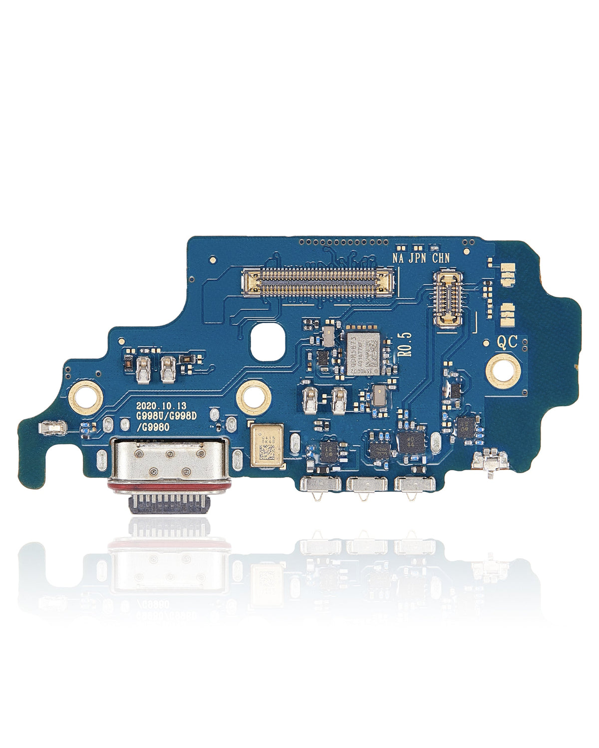Charging Port Board With Sim Card Reader Compatible For Samsung Galaxy S21 Ultra 5G Replacement (G9980)