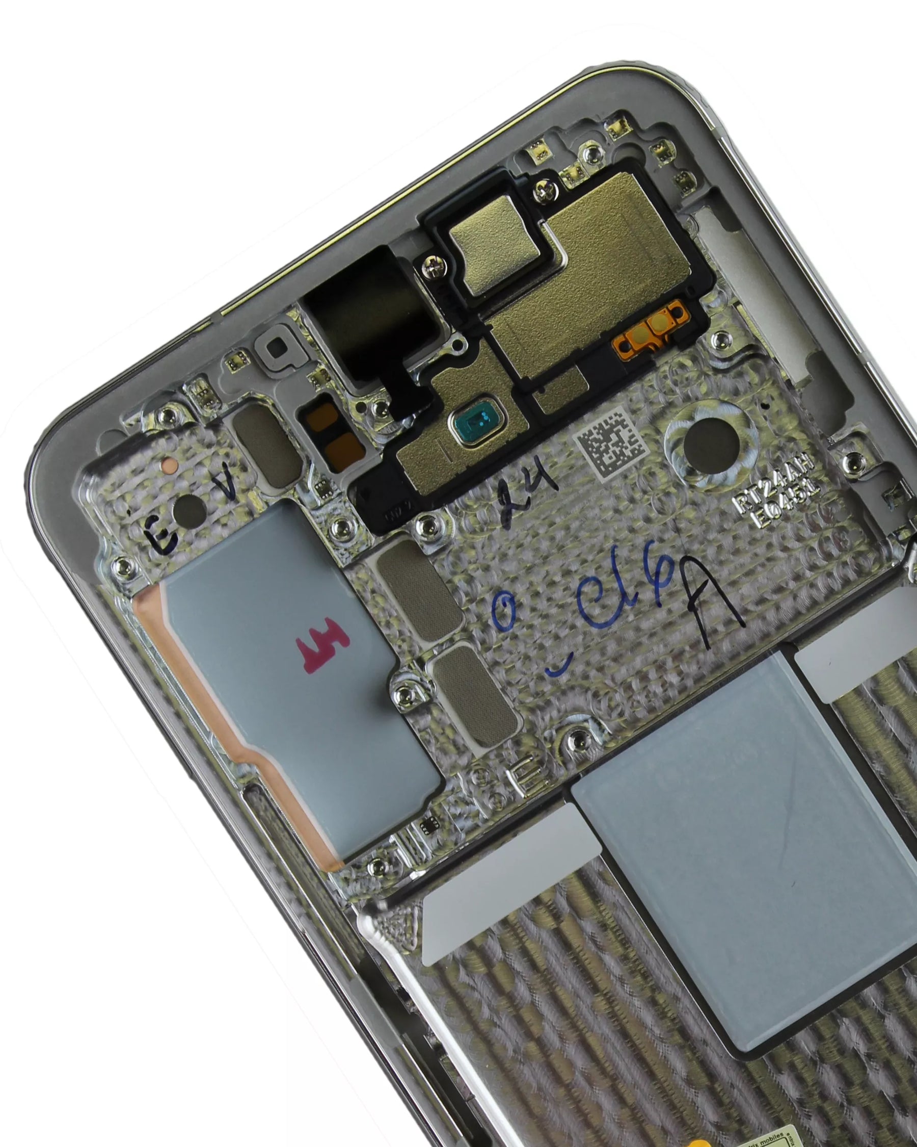 OLED Assembly With Frame Compatible For Samsung Galaxy S22 5G Replacement (Service Pack) (White)