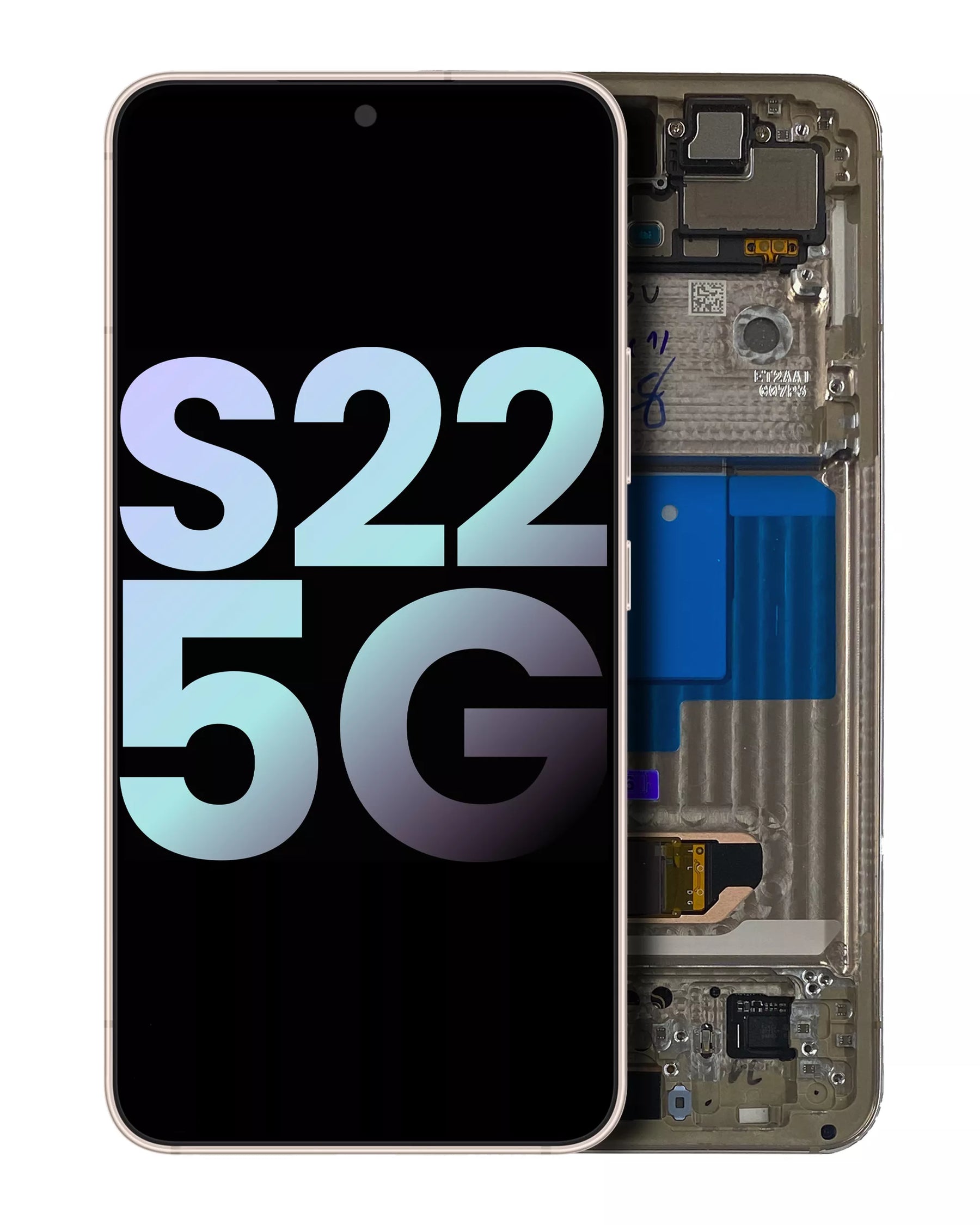 OLED Assembly With Frame Compatible For Samsung Galaxy S22 5G Replacement (Service Pack) (Violet)