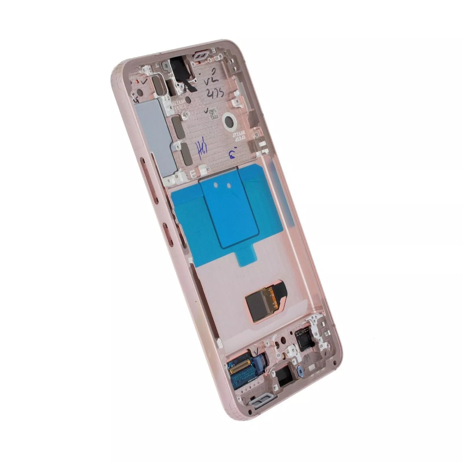 OLED Assembly With Frame Compatible For Samsung Galaxy S22 5G Replacement (Service Pack) (Pink Gold)