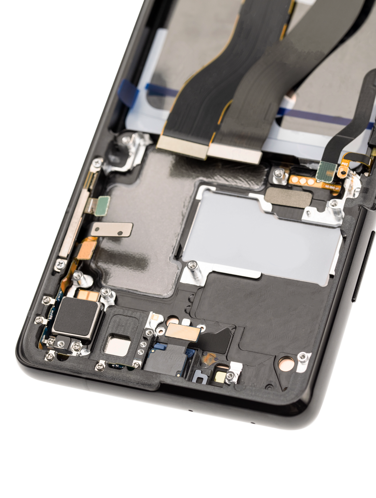 OLED Assembly With Frame Compatible For Samsung Galaxy S21 Ultra 5G  Replacement (Blemish: Grade A) (Phantom Black)