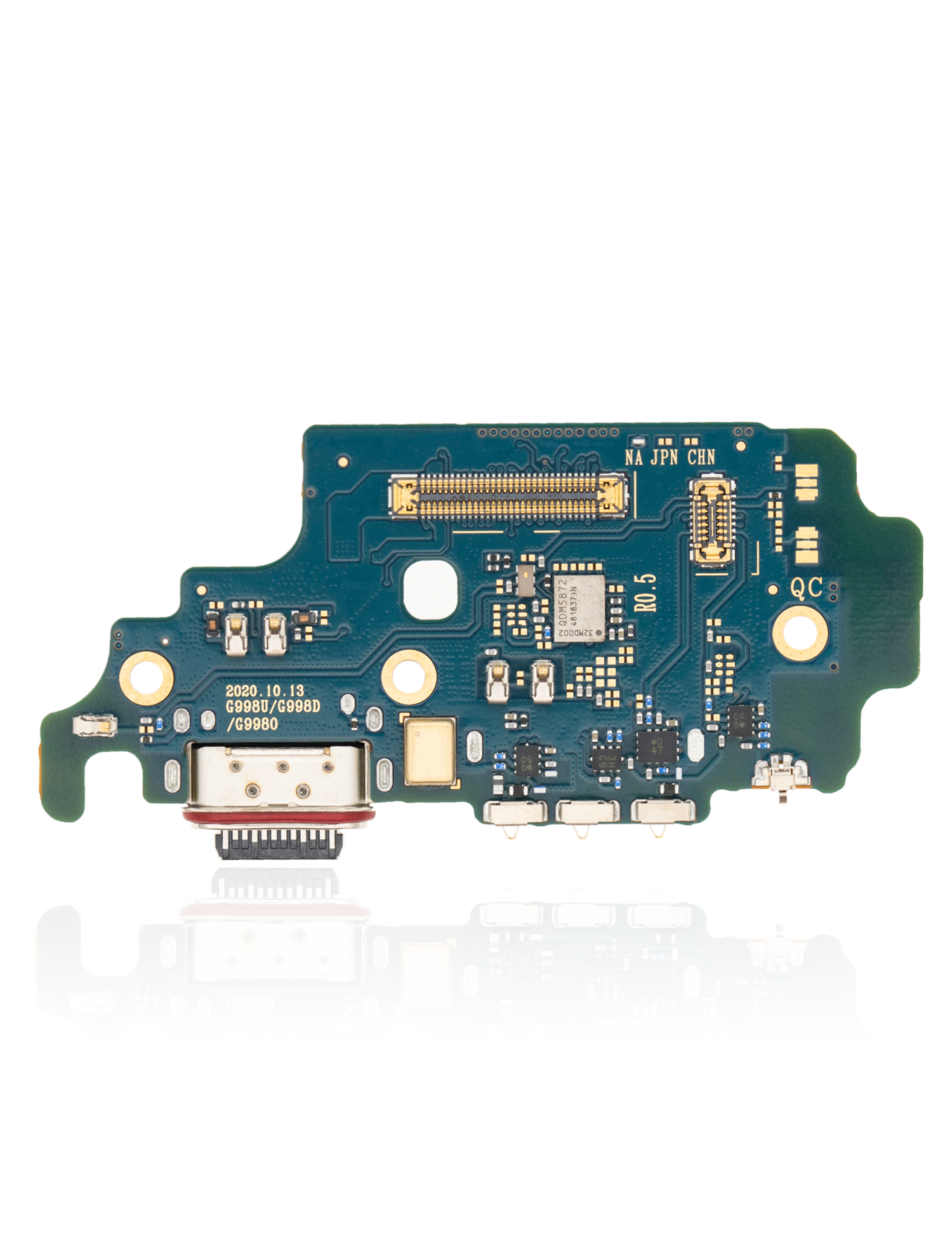 Charging Port Board With Sim Card Reader Compatible For Samsung Galaxy S21 Ultra 5G Replacement (G998U) (US Version)