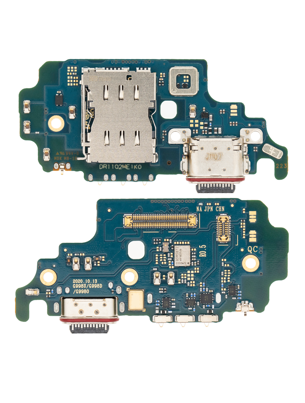 Charging Port Board With Sim Card Reader Compatible For Samsung Galaxy S21 Ultra 5G Replacement  (G998U) (US Version)