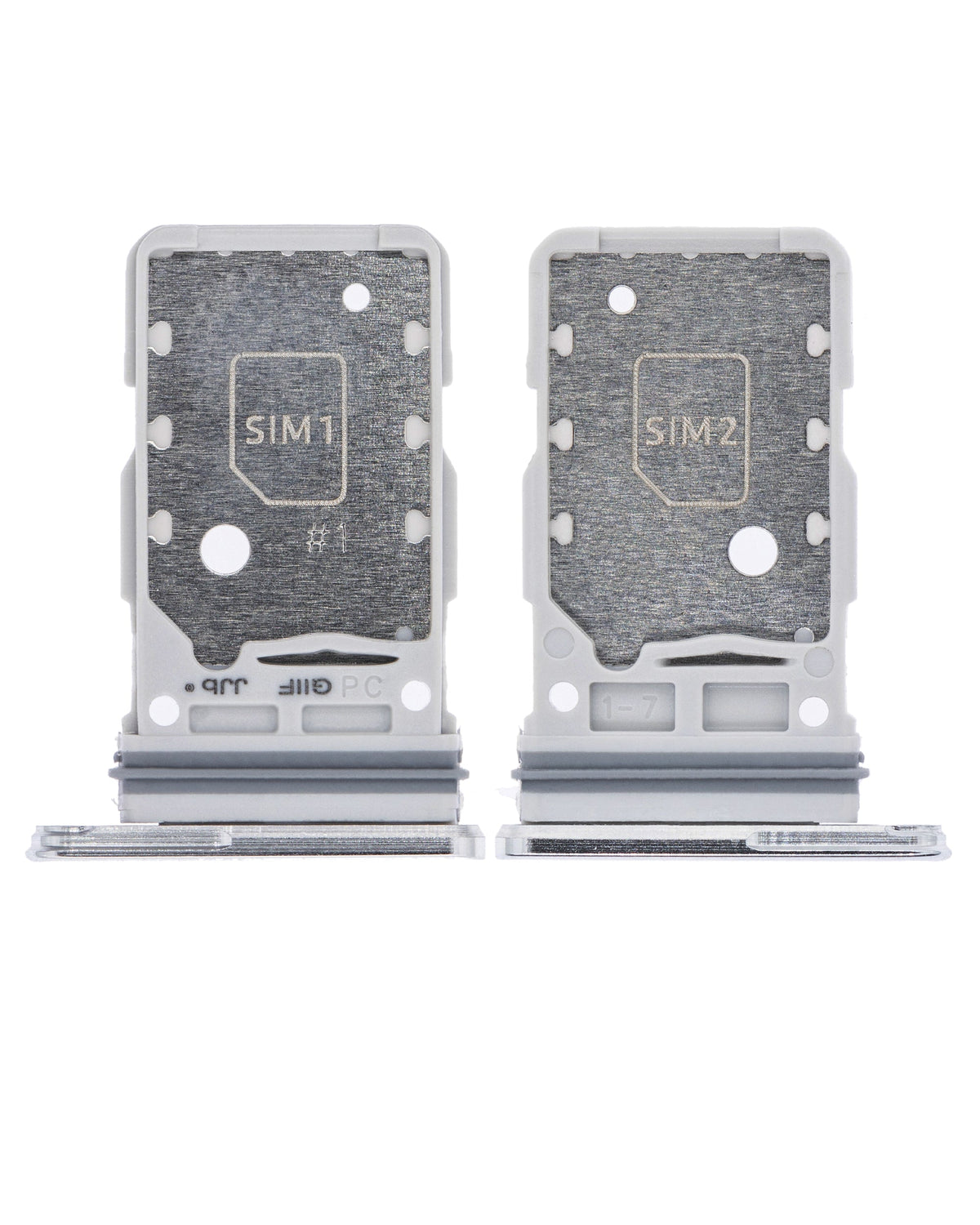 Replacement Dual Sim Card Tray Compatible For Samsung Galaxy S21 Ultra (Phantom Silver)