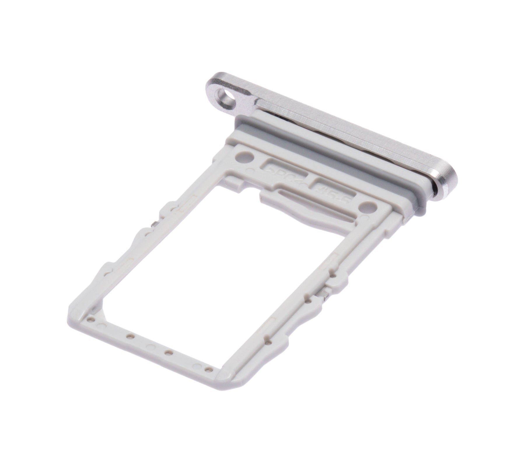 Single Sim Card Tray Compatible For Samsung Galaxy Z Flip 3 5G Replacement (White)