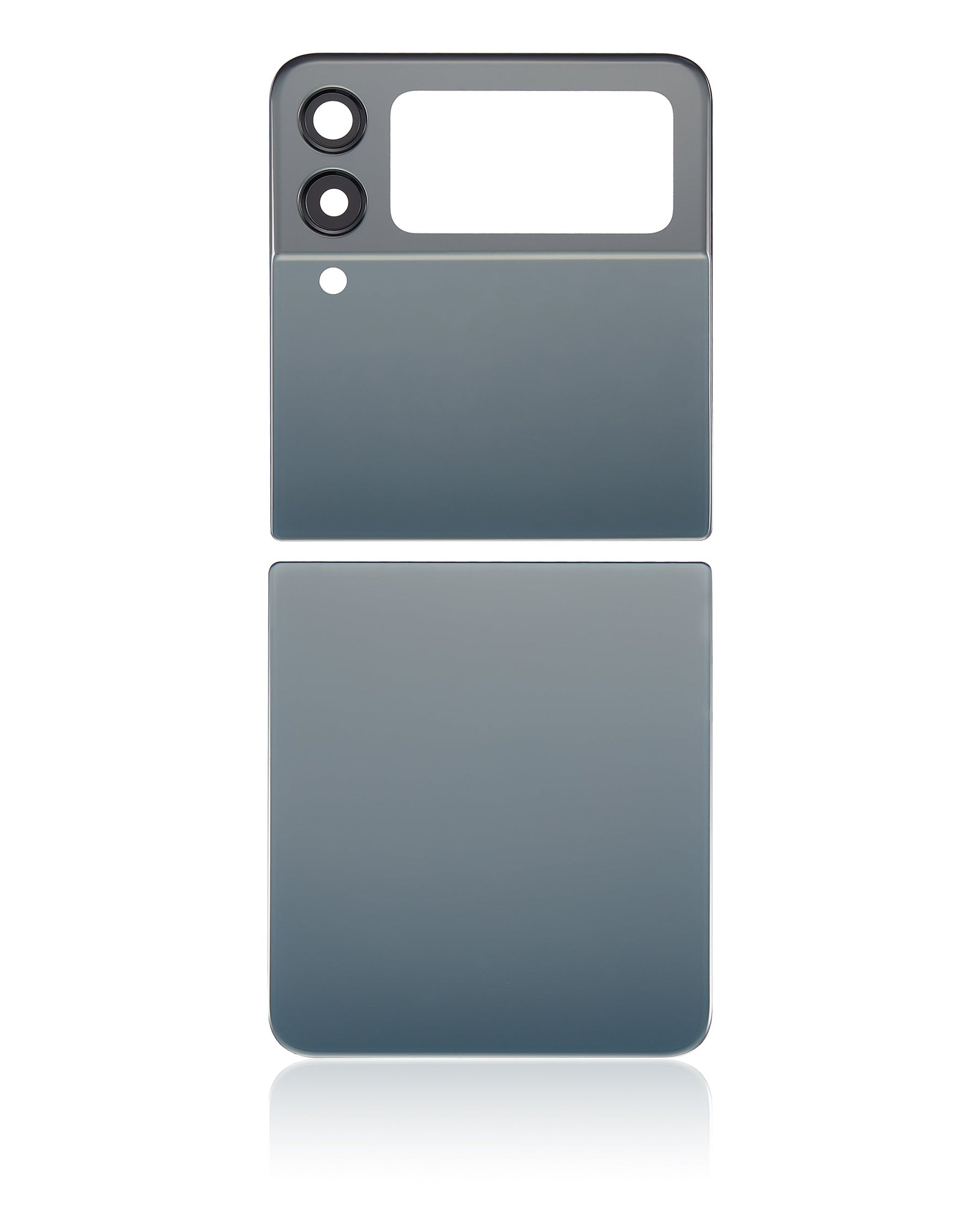 Back Cover Glass With Camera Lens Compatible For Samsung Galaxy Z Flip 3 5G Replacement (Vemake) (Green)