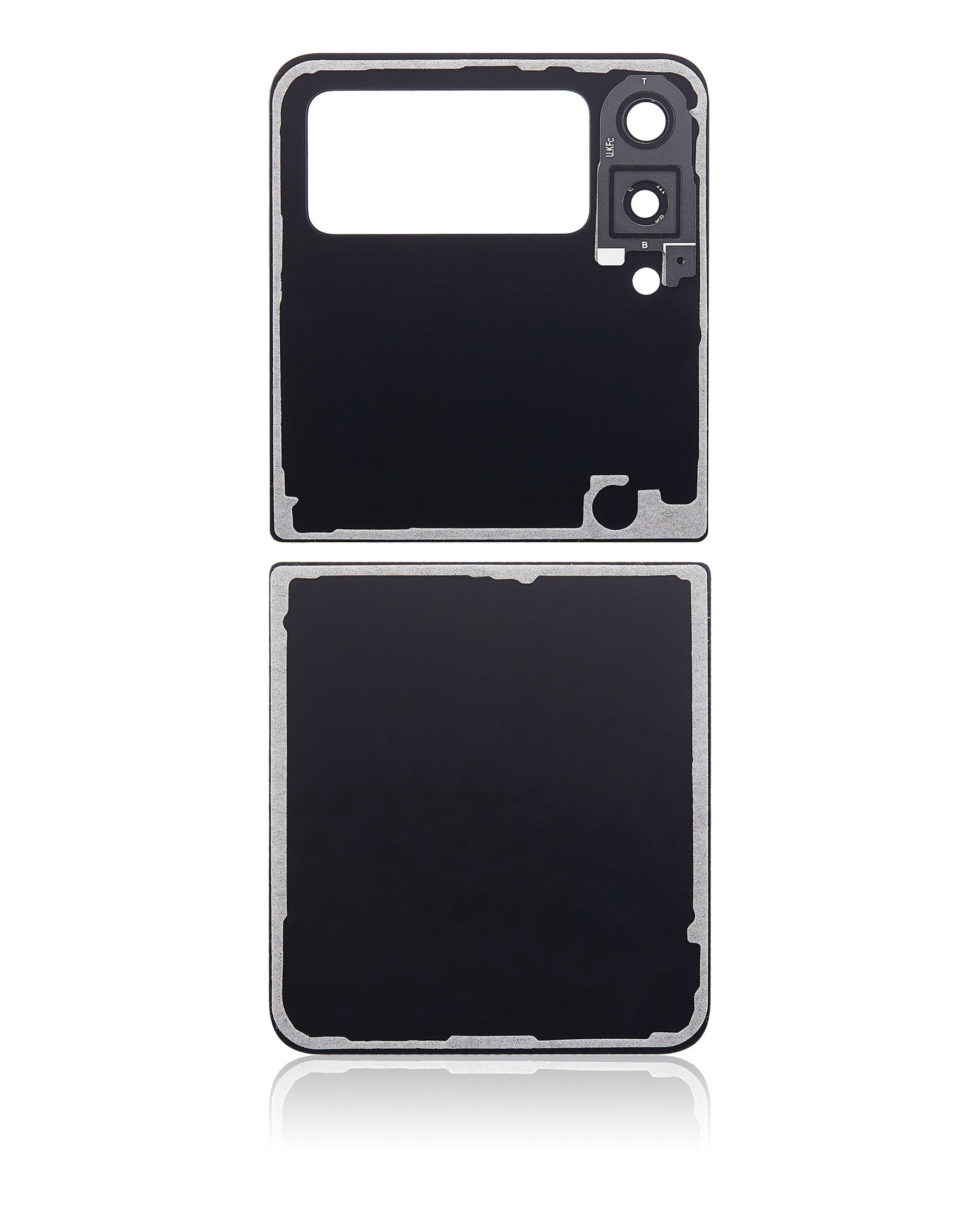 Back Cover Glass With Camera Lens Compatible For Samsung Galaxy Z Flip 3 5G Replacement (Vemake) (Green)