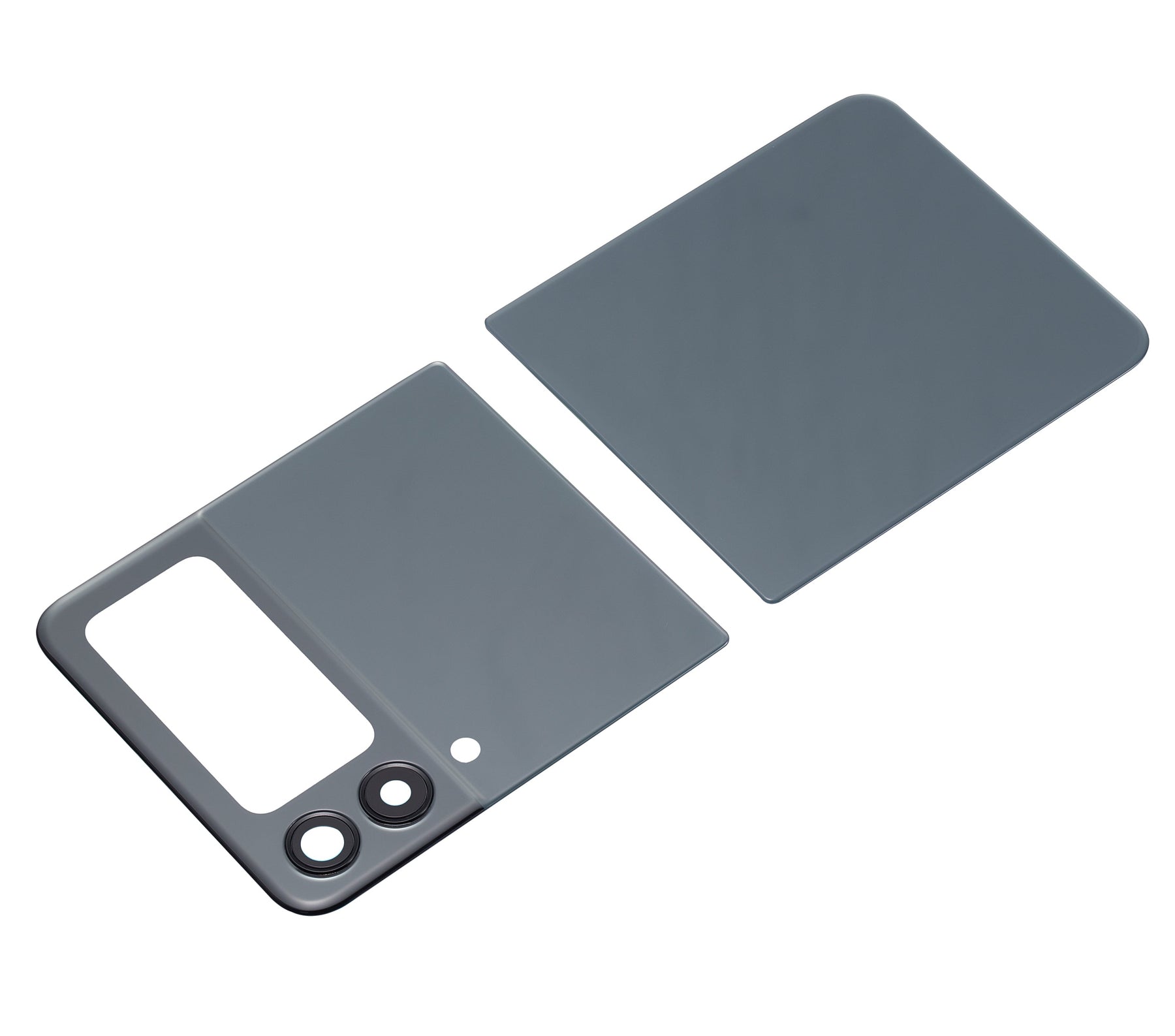 Back Cover Glass With Camera Lens Compatible For Samsung Galaxy Z Flip 3 5G Replacement (Vemake) (Green)