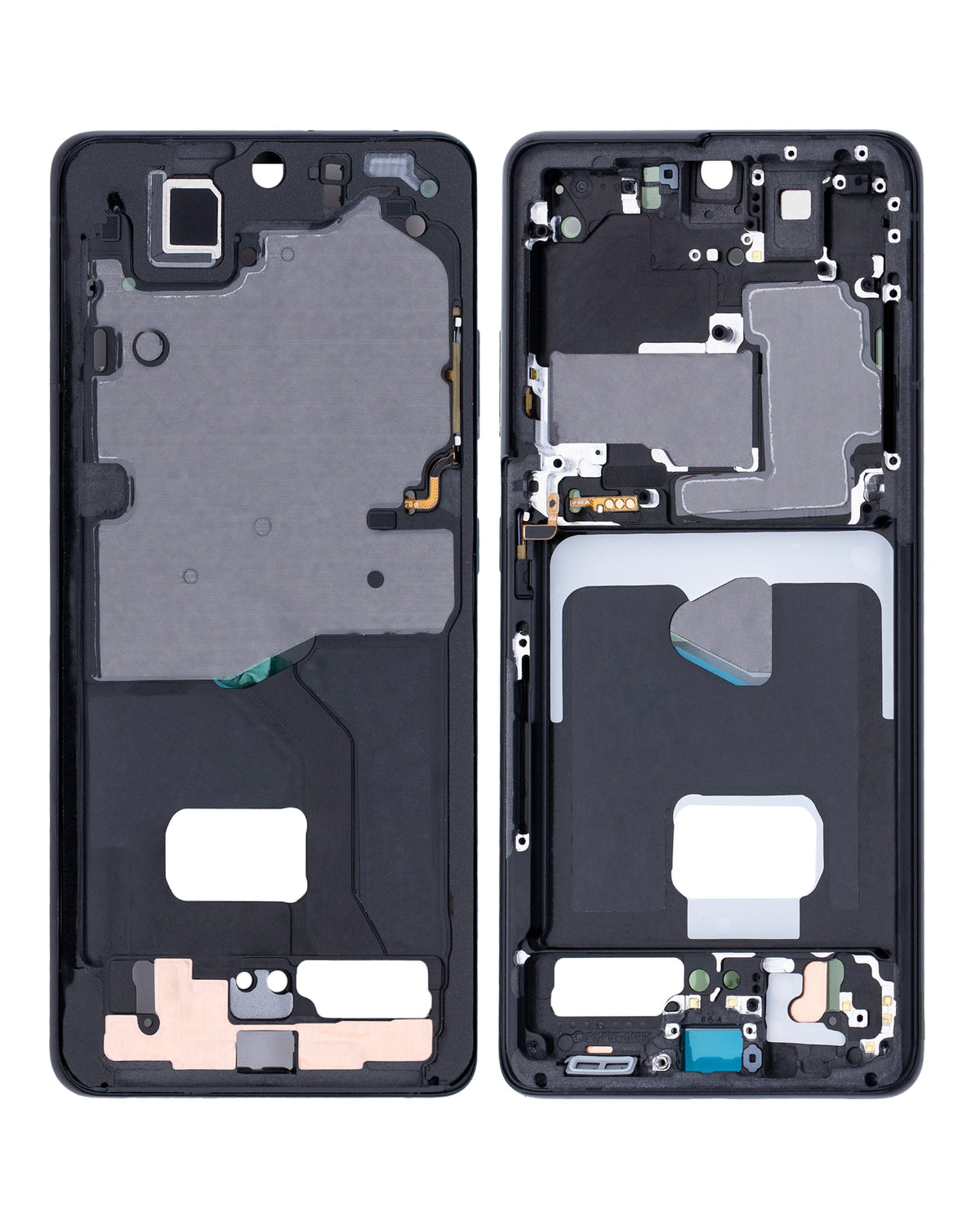 Mid-Frame Housing Compatible For Samsung Galaxy S21 Ultra Replacement (Phantom Black)