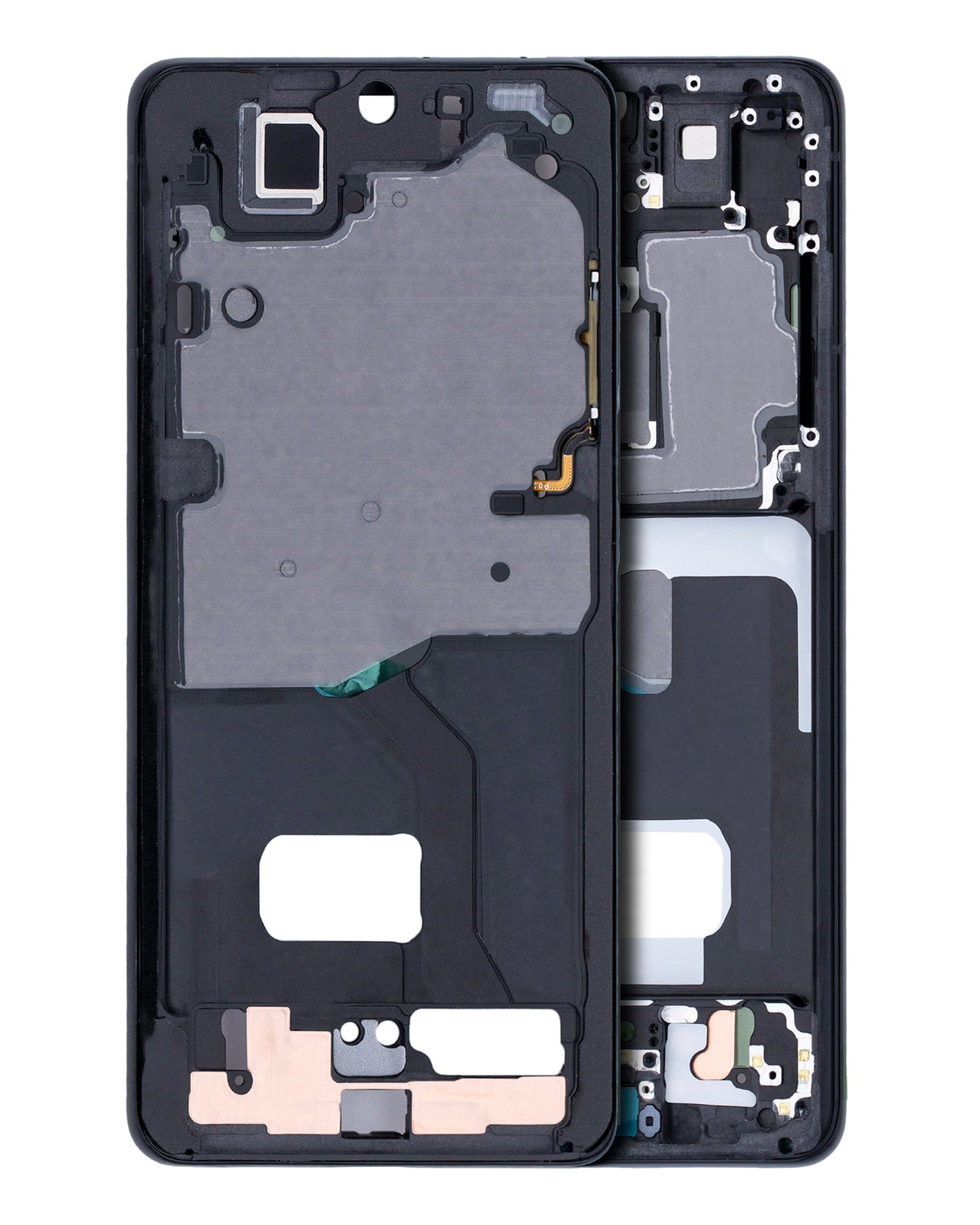 Mid-Frame Housing Compatible For Samsung Galaxy S21 Ultra Replacement (Phantom Black)