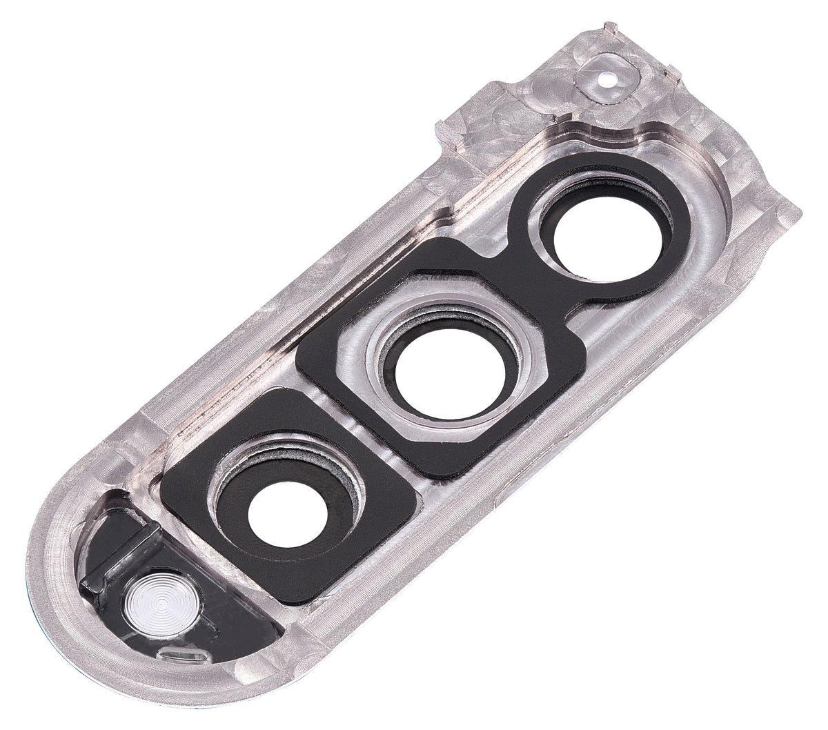 Back Camera Lens With Cover Bezel Ring Replacement Compatible For Samsung Galaxy Z Fold 3 5G (F926) (Phantom Silver)