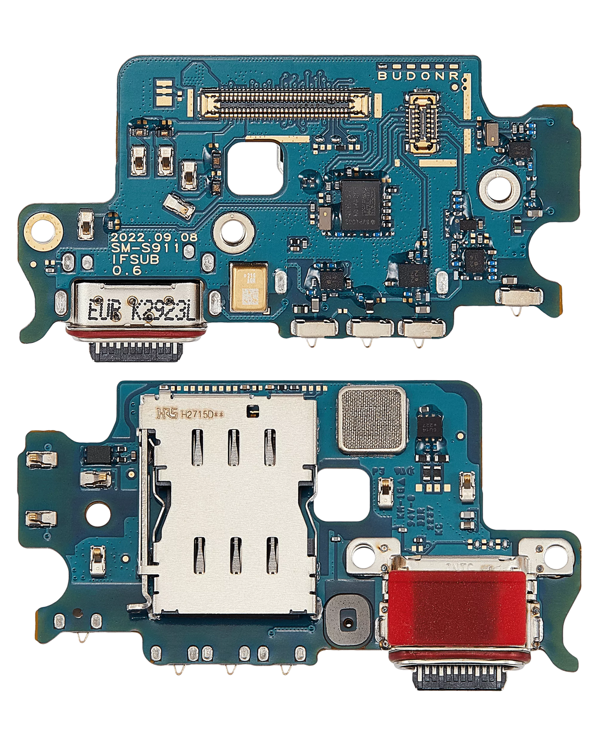 Charging Port Board With Sim Card Reader Compatible For Samsung Galaxy S23 5G Replacement(S911B) (International Version)