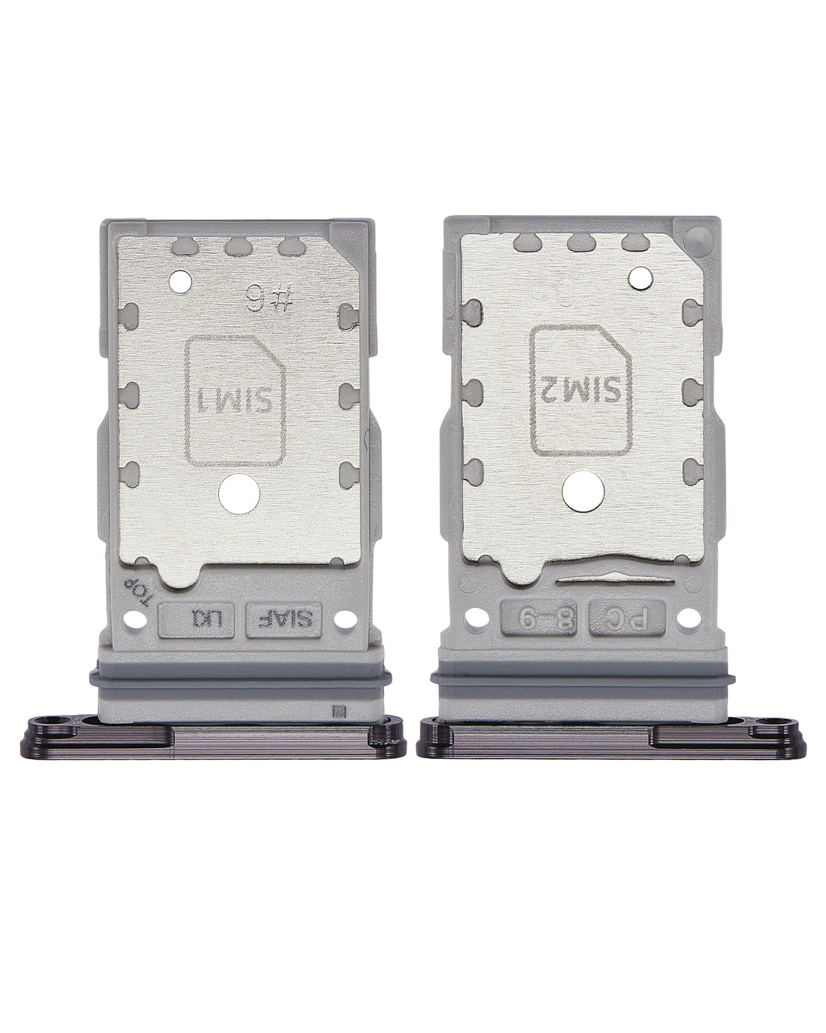 Dual Sim Card Tray Compatible For Samsung Galaxy S23 5G / S23 Plus 5G Replacement by MacFactory.Store (Phantom Black)